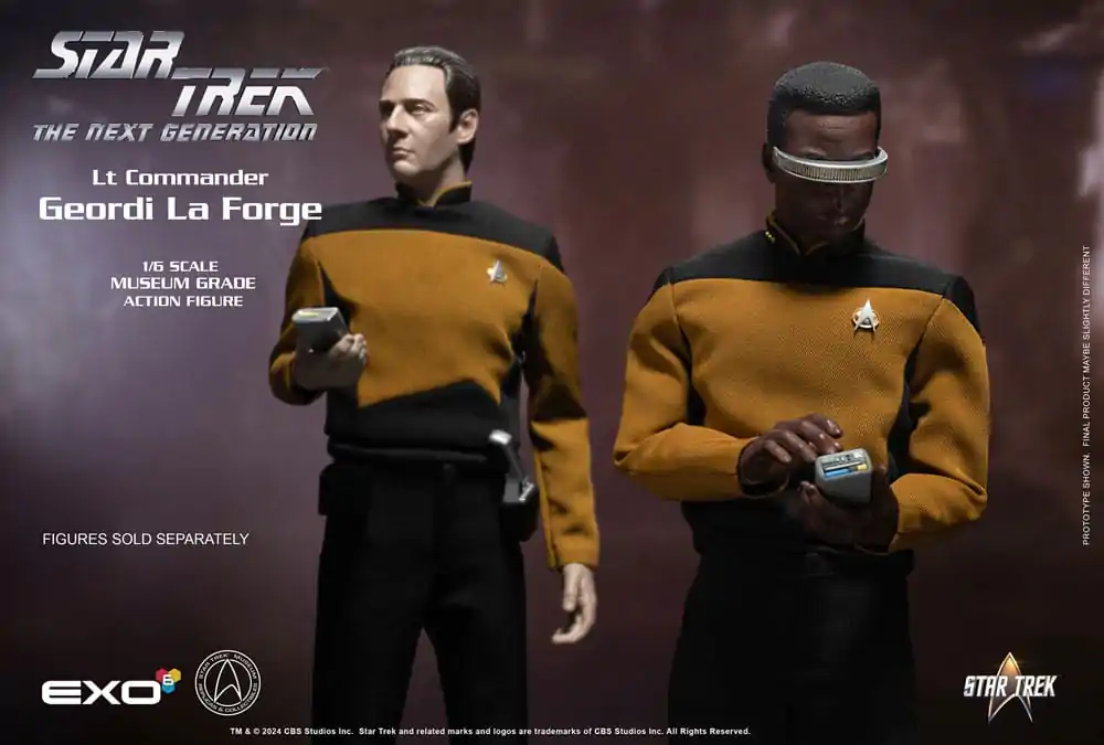 Star Trek: The Next Generation Actionfigur 1/6 Lt. Commander Geordi La Forge (Standard Version) 28 cm Produktfoto
