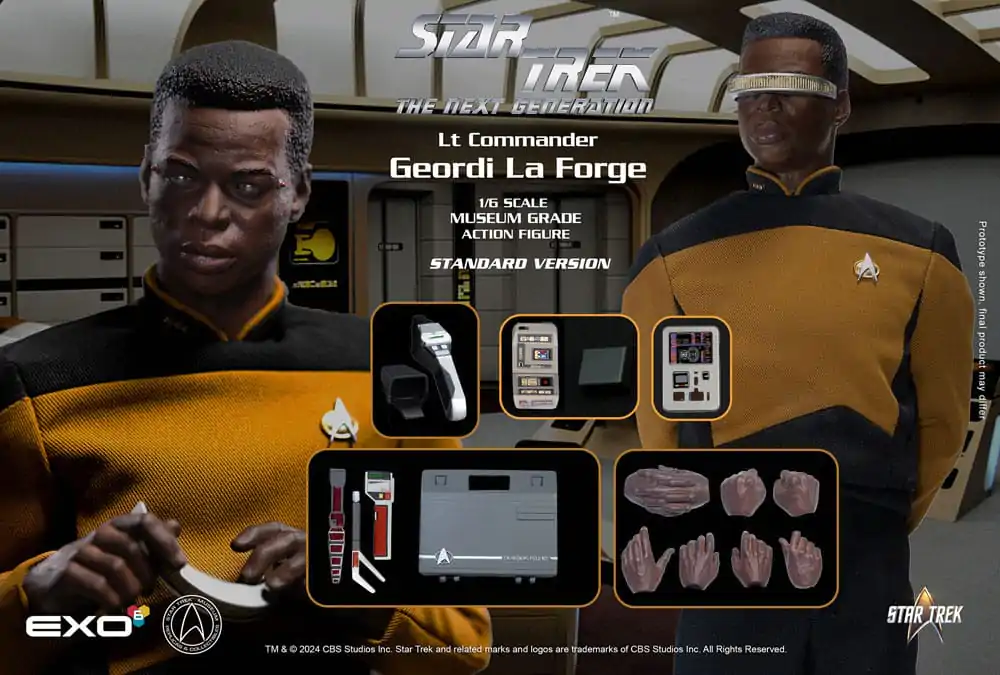 Star Trek: The Next Generation Actionfigur 1/6 Lt. Commander Geordi La Forge (Standard Version) 28 cm Produktfoto