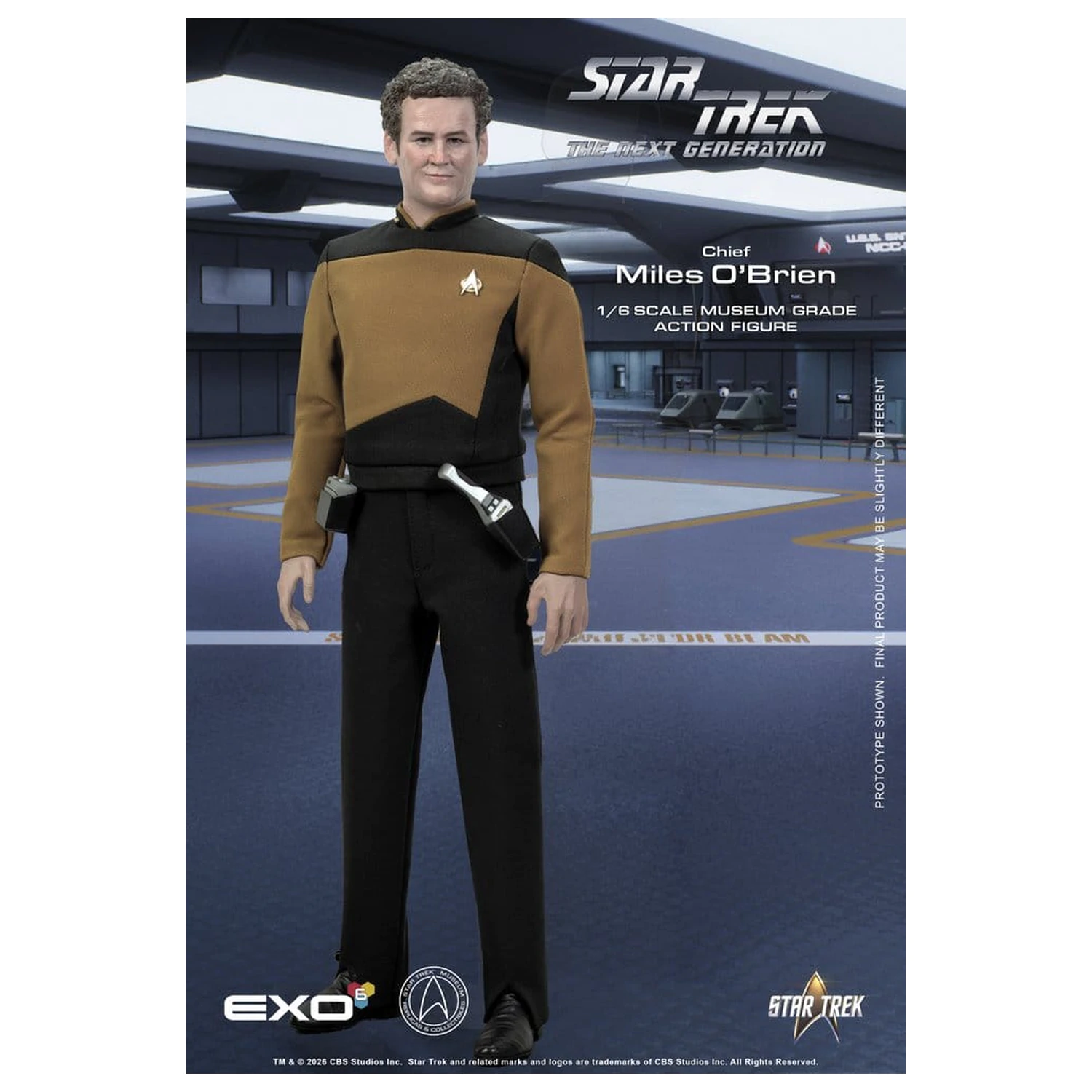 Star Trek: The Next Generation Actionfigur 1/6 Chief Miles O'Brien with Transporter Konsole 30 cm Produktfoto