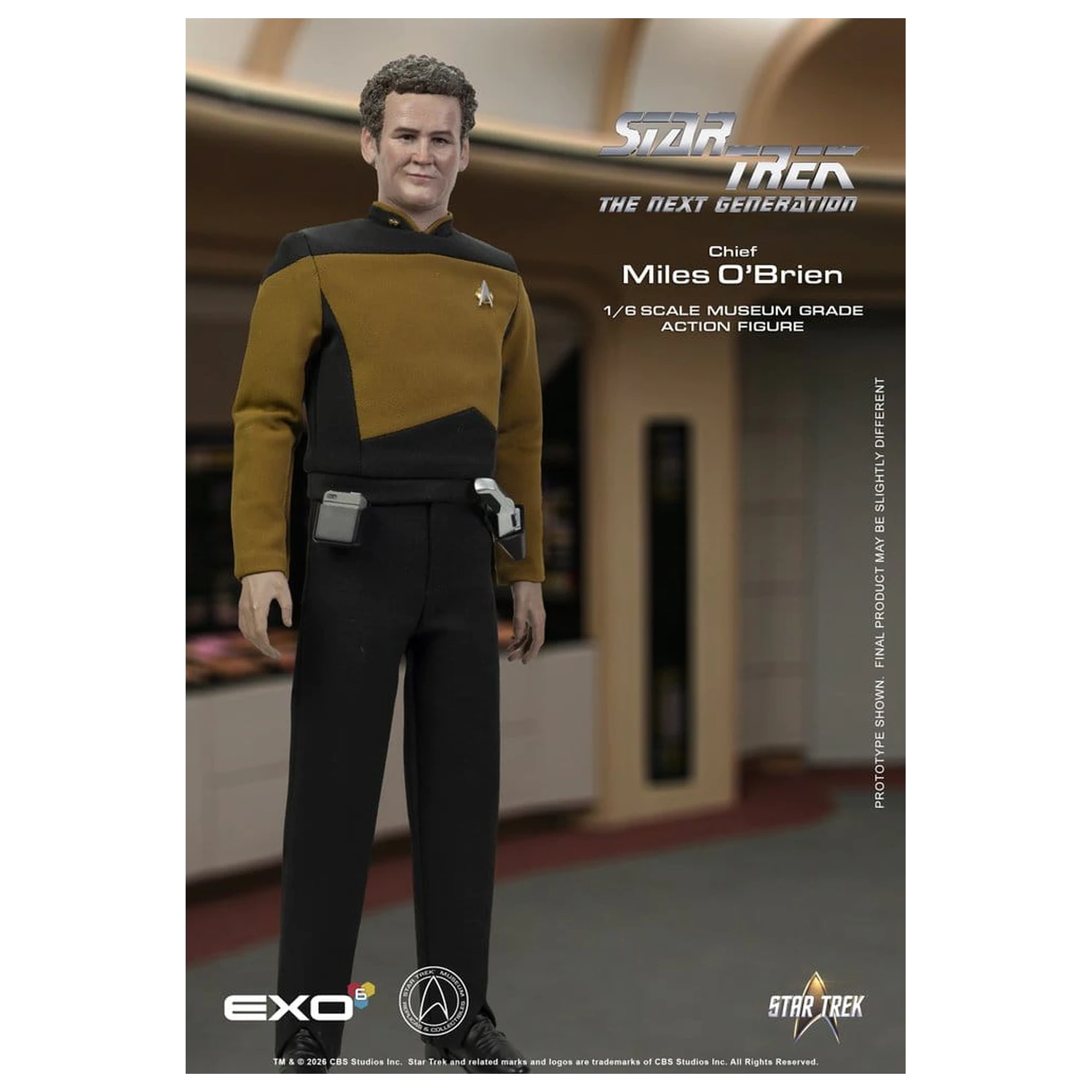 Star Trek: The Next Generation Actionfigur 1/6 Chief Miles O'Brien with Transporter Konsole 30 cm Produktfoto
