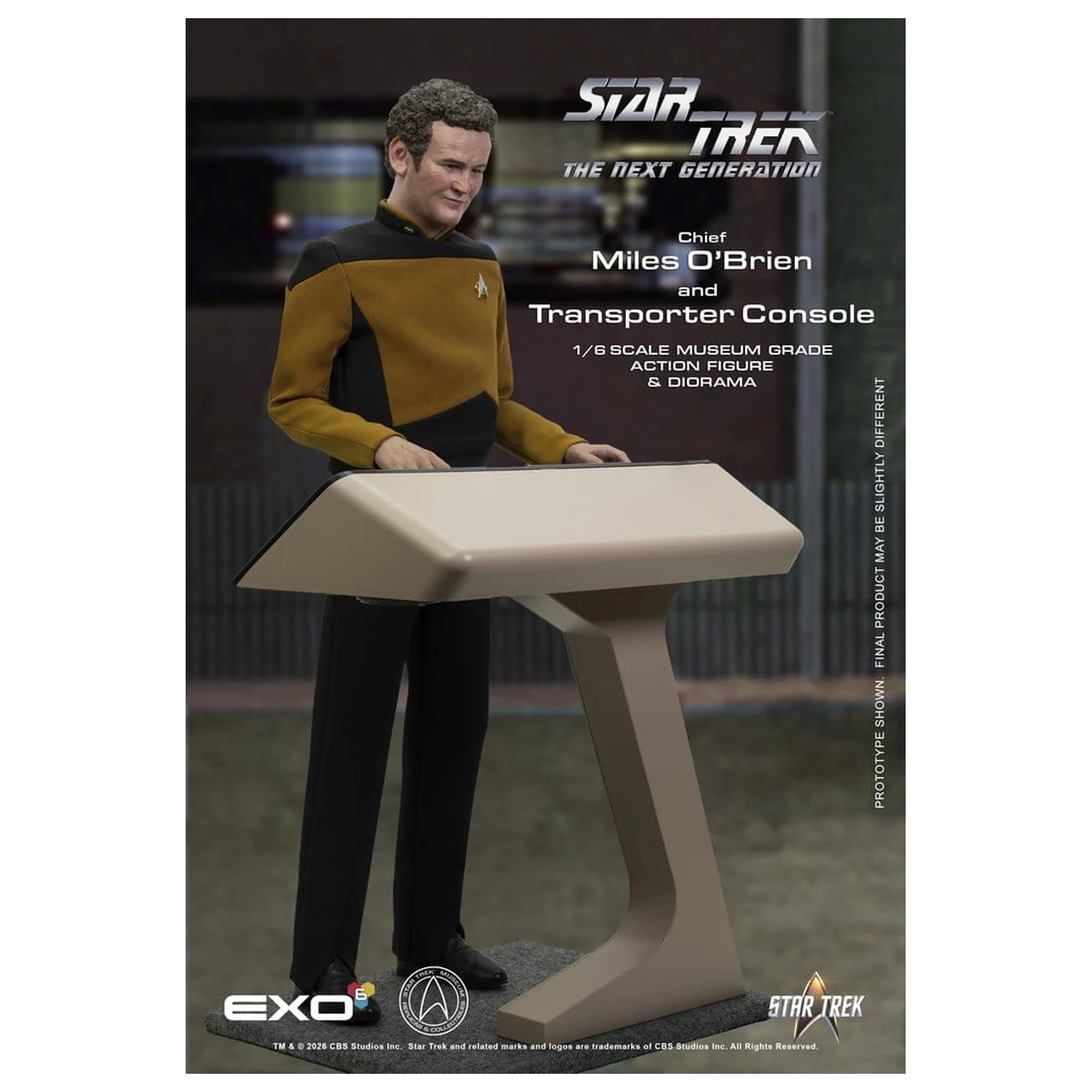 Star Trek: The Next Generation Actionfigur 1/6 Chief Miles O'Brien with Transporter Konsole 30 cm Produktfoto