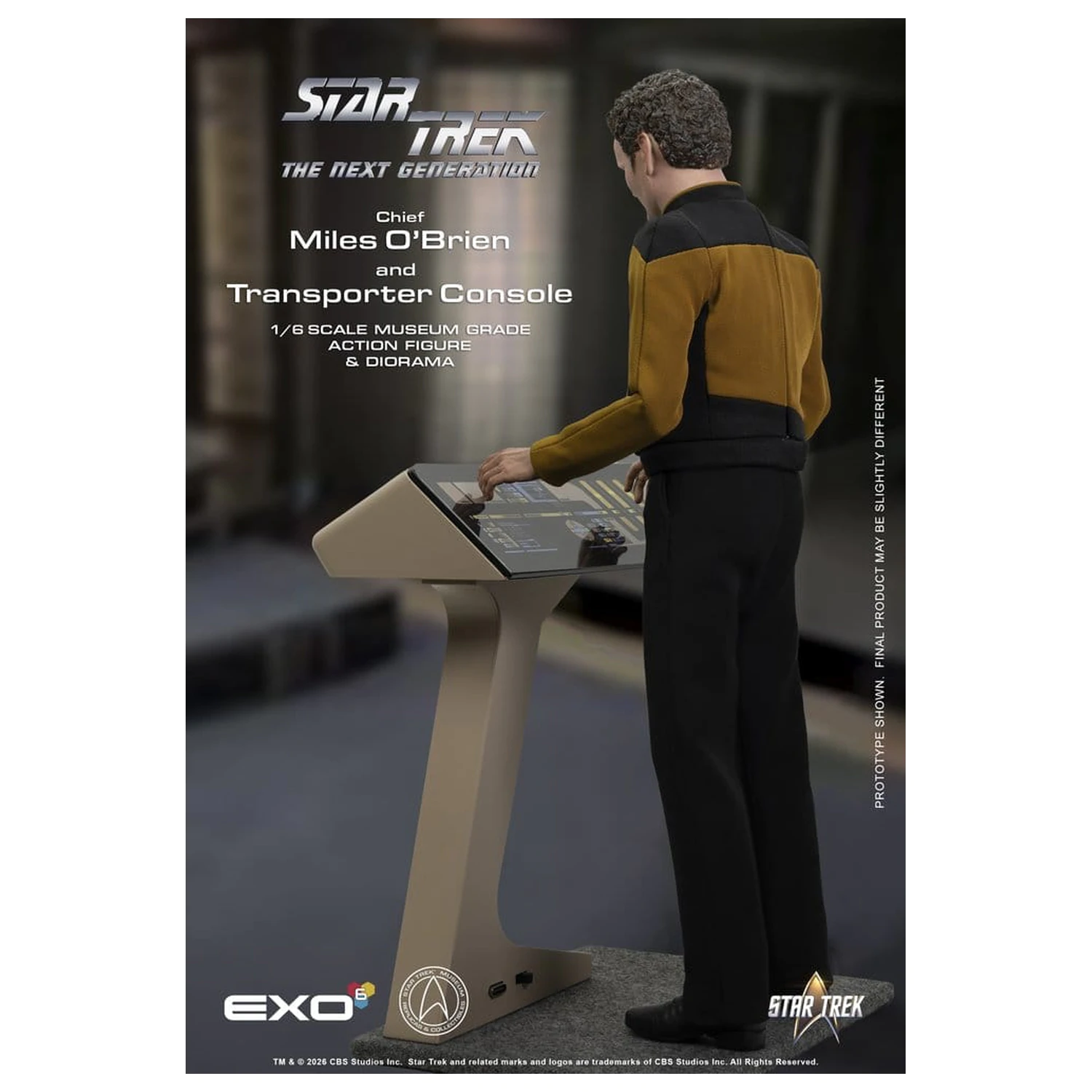 Star Trek: The Next Generation Actionfigur 1/6 Chief Miles O'Brien with Transporter Konsole 30 cm Produktfoto