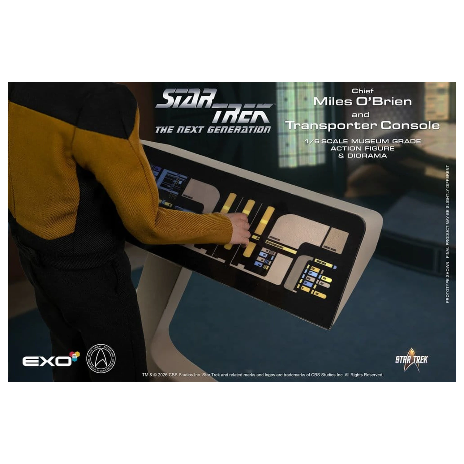 Star Trek: The Next Generation Actionfigur 1/6 Chief Miles O'Brien with Transporter Konsole 30 cm Produktfoto
