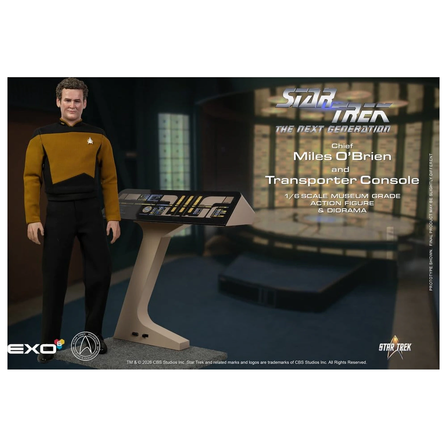 Star Trek: The Next Generation Actionfigur 1/6 Chief Miles O'Brien with Transporter Konsole 30 cm Produktfoto