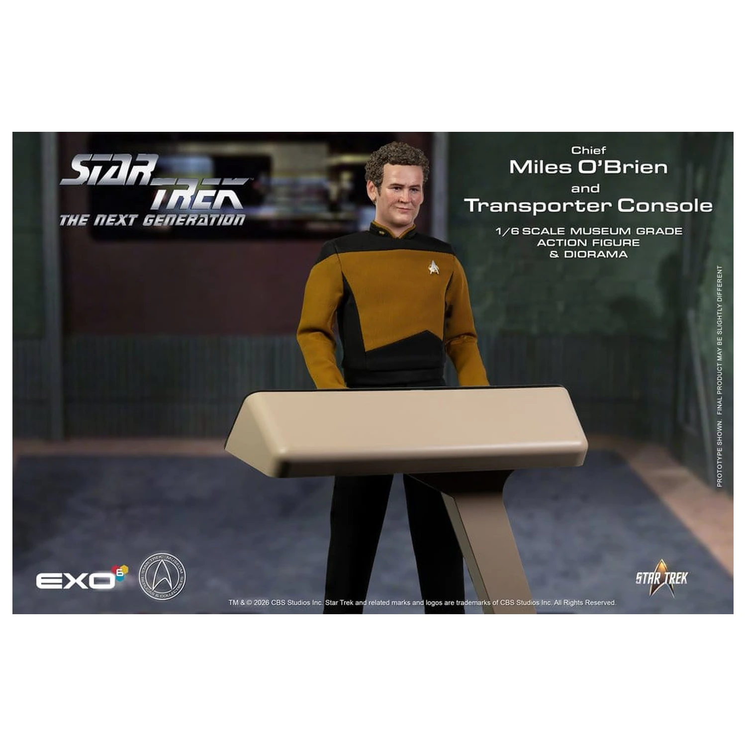 Star Trek: The Next Generation Actionfigur 1/6 Chief Miles O'Brien with Transporter Konsole 30 cm Produktfoto