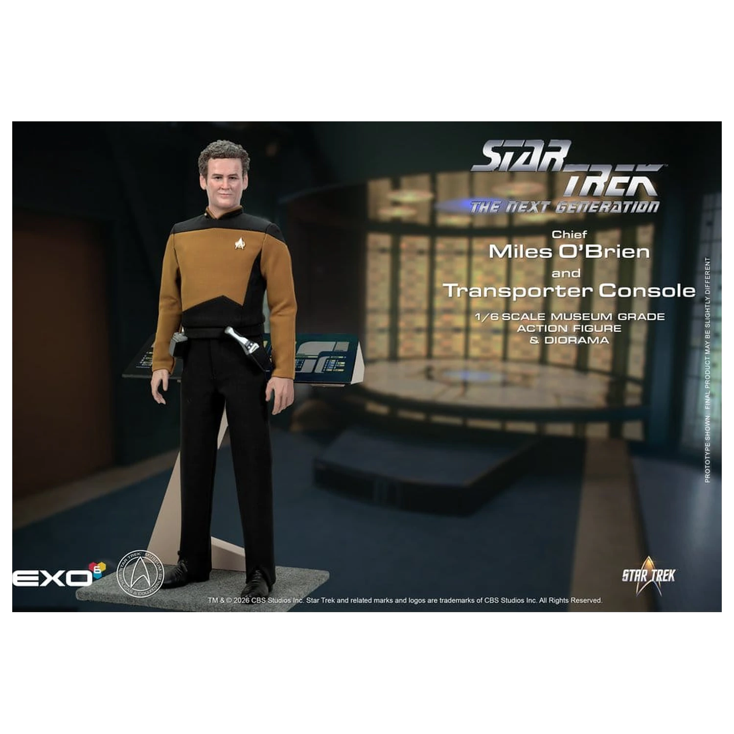 Star Trek: The Next Generation Actionfigur 1/6 Chief Miles O'Brien with Transporter Konsole 30 cm Produktfoto