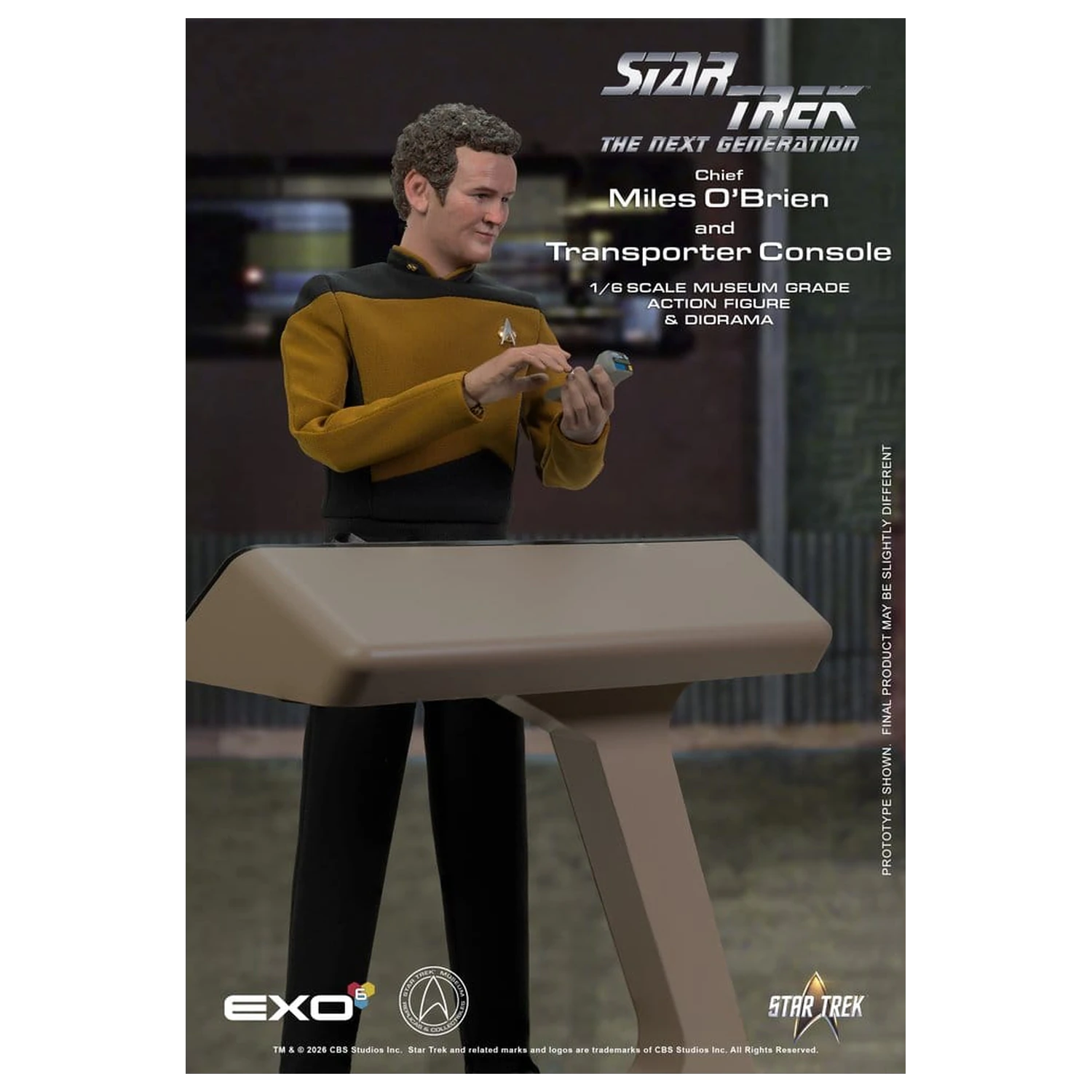 Star Trek: The Next Generation Actionfigur 1/6 Chief Miles O'Brien with Transporter Konsole 30 cm Produktfoto