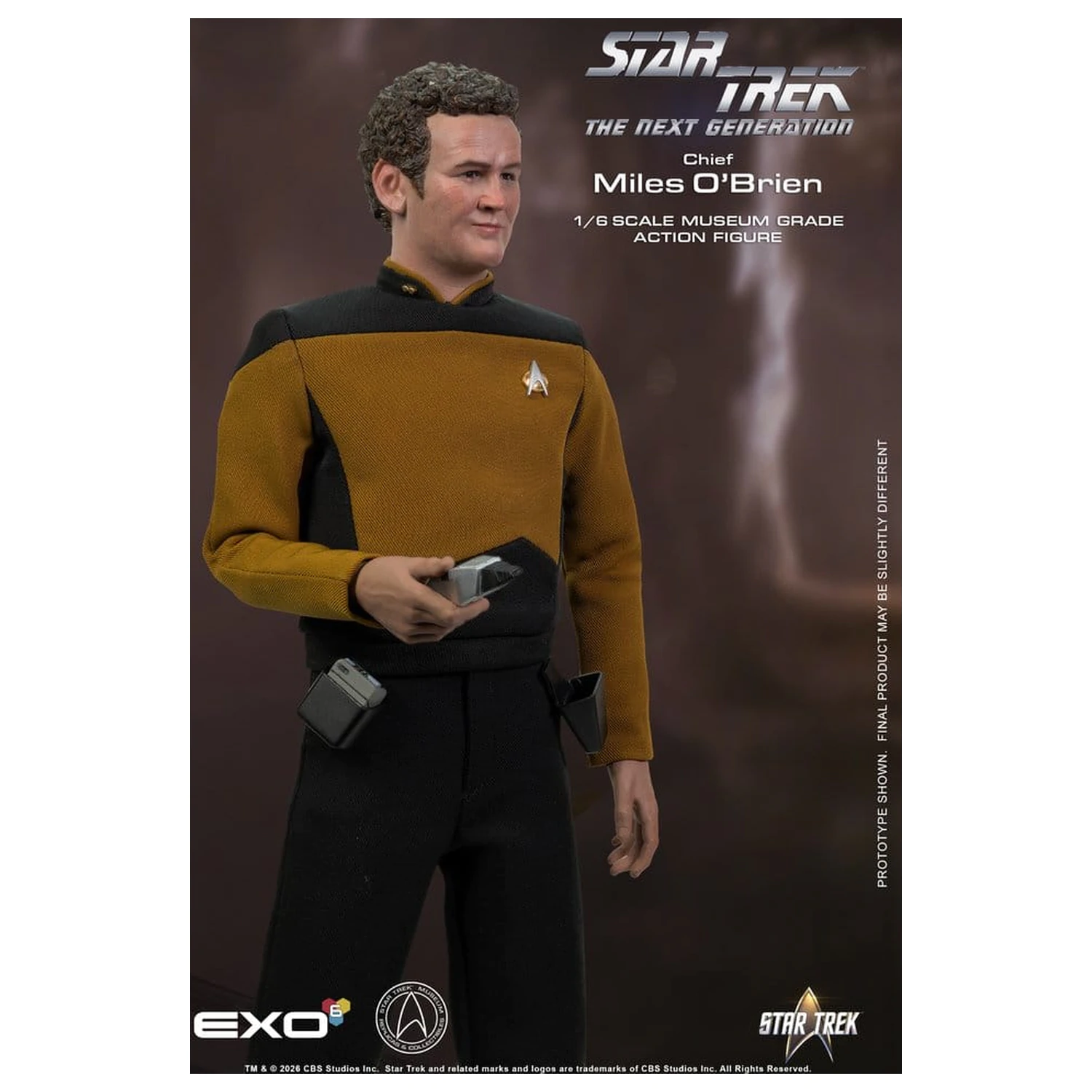Star Trek: The Next Generation Actionfigur 1/6 Chief Miles O'Brien with Transporter Konsole 30 cm Produktfoto