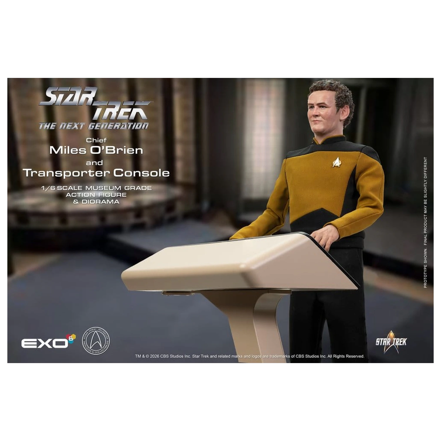 Star Trek: The Next Generation Actionfigur 1/6 Chief Miles O'Brien with Transporter Konsole 30 cm Produktfoto