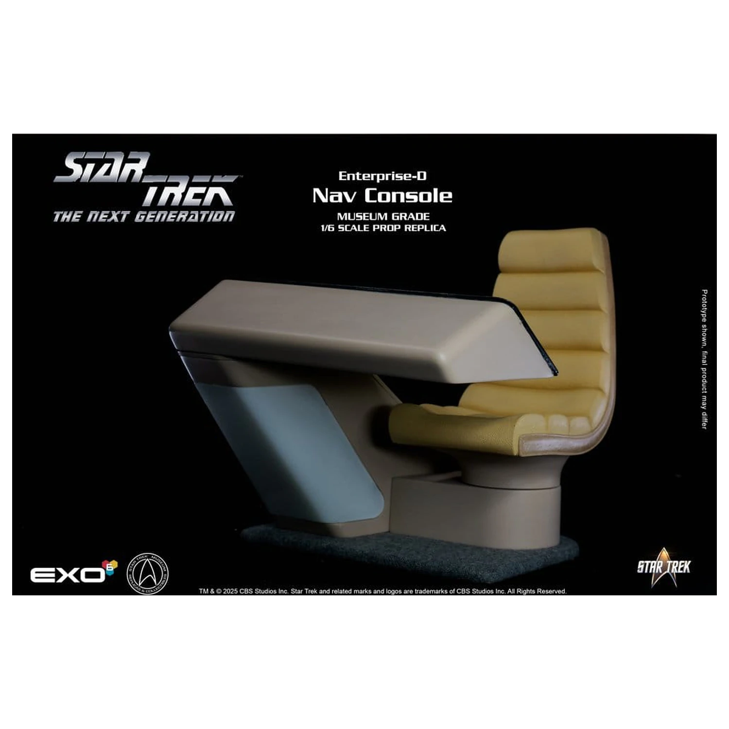 Star Trek: The Next Generation Replik 1/6 Enterprise-D Brücke CONN Konsole Produktfoto