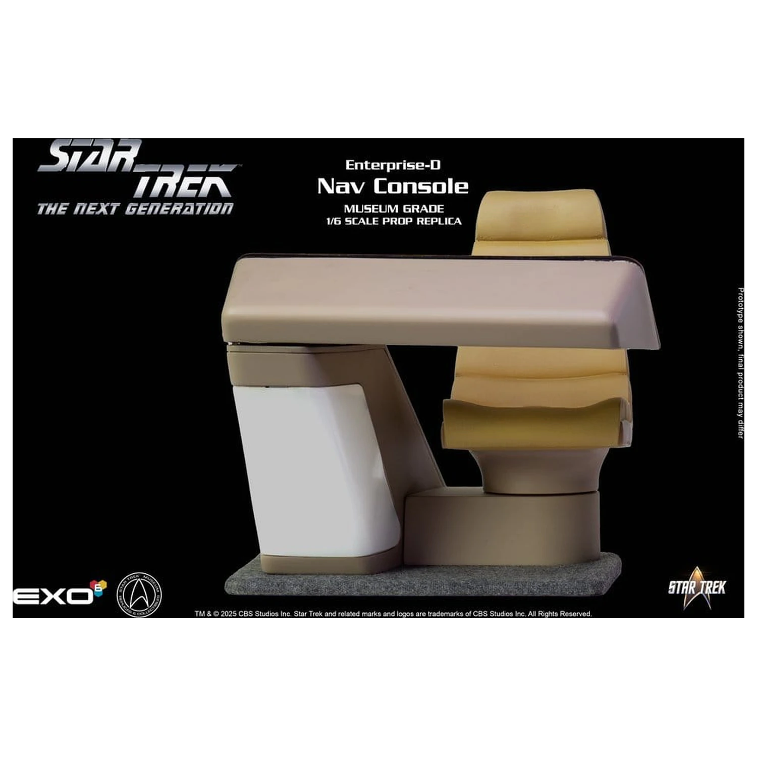 Star Trek: The Next Generation Replik 1/6 Enterprise-D Brücke CONN Konsole Produktfoto
