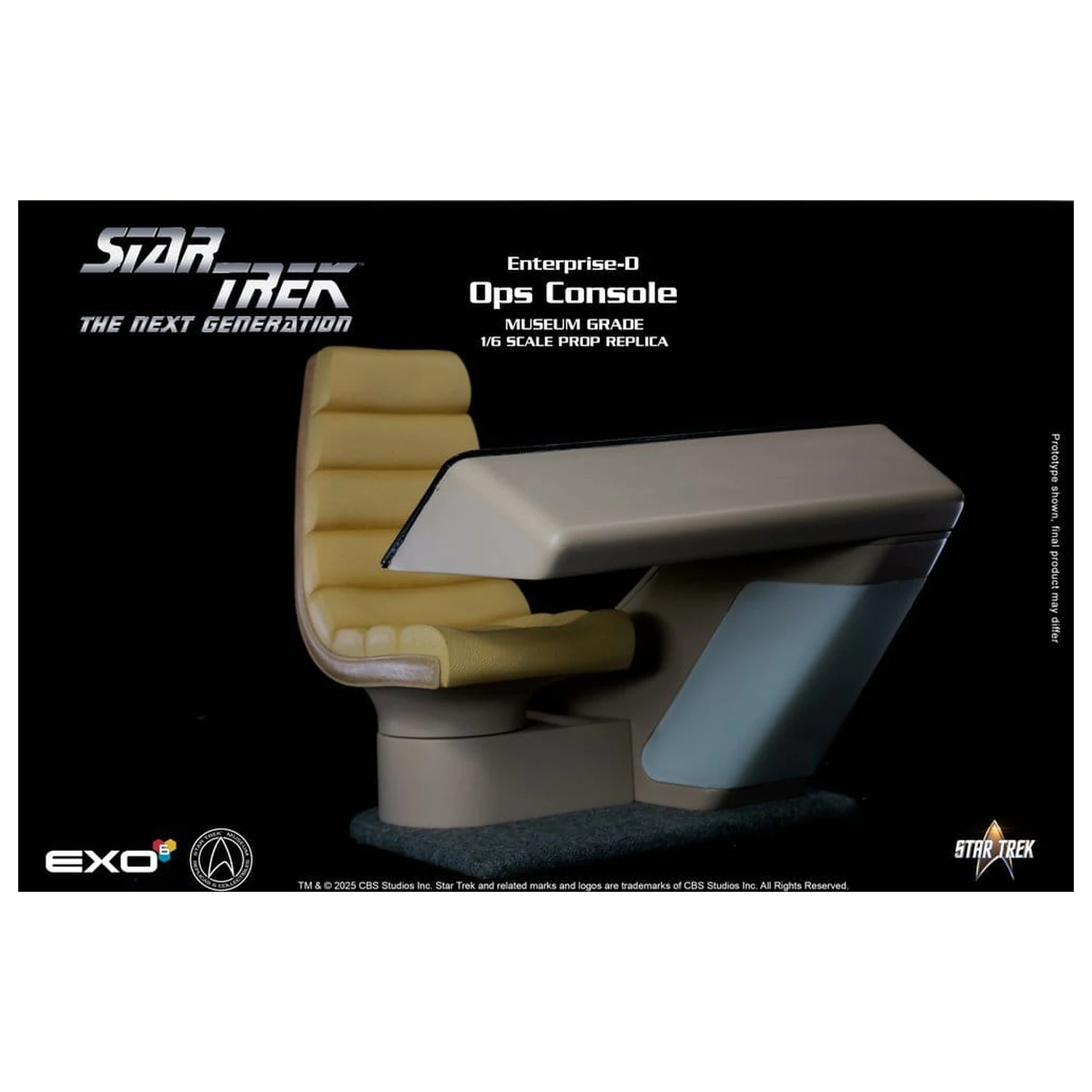 Star Trek: The Next Generation Replik 1/6 Enterprise-D Brücke OPS Konsole Produktfoto