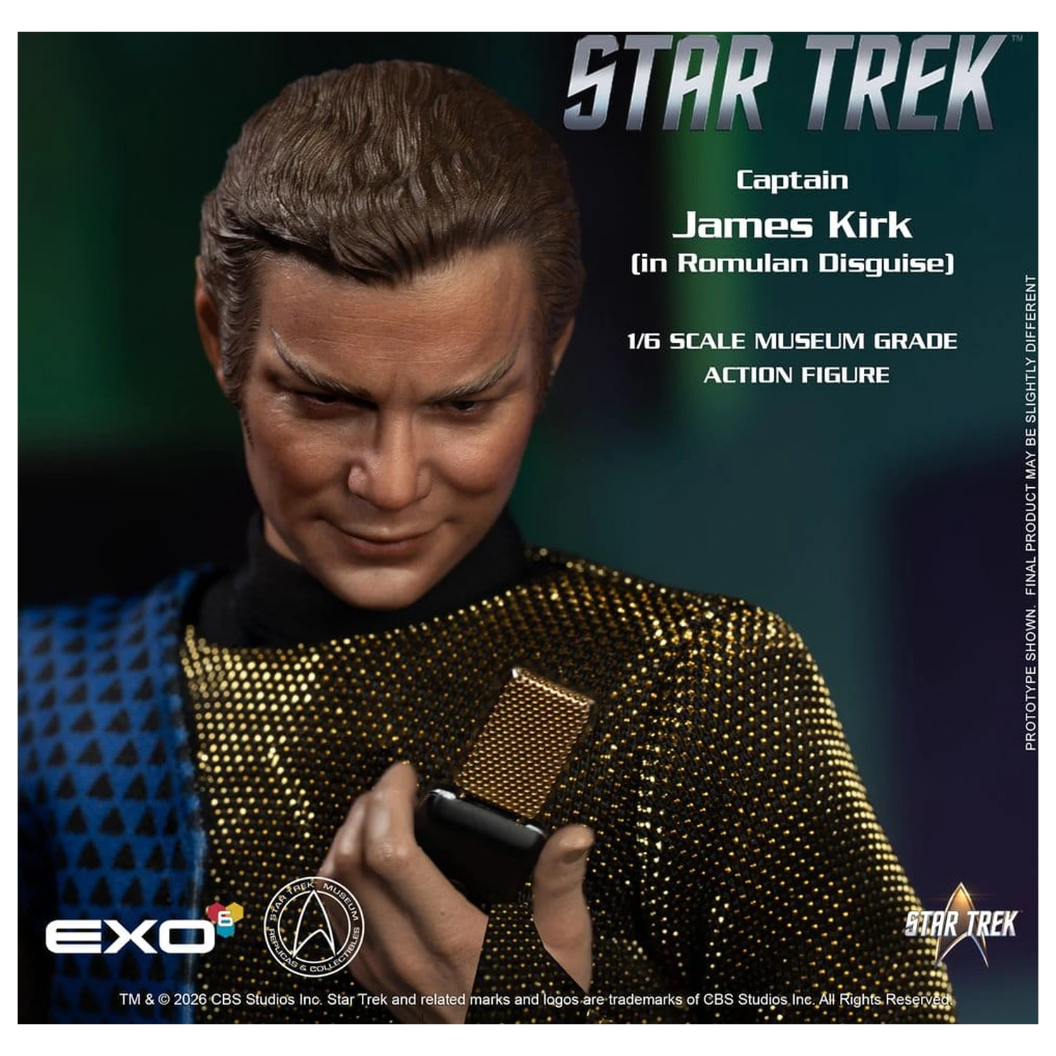 Star Trek: The Original Series Action Figur 1/6 Captain James T. Kirk (Romulan Disguise) 29 cm Produktfoto