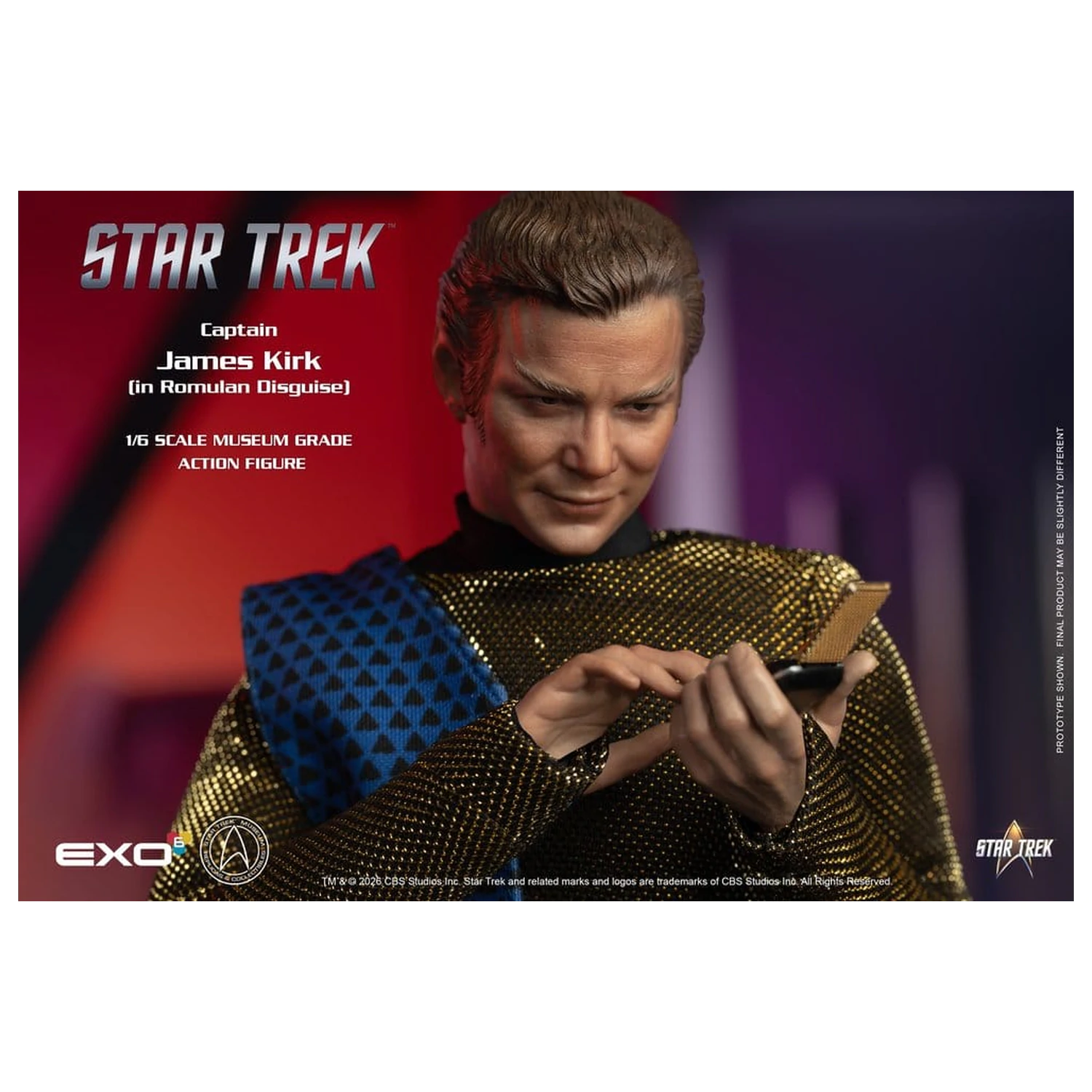 Star Trek: The Original Series Action Figur 1/6 Captain James T. Kirk (Romulan Disguise) 29 cm Produktfoto