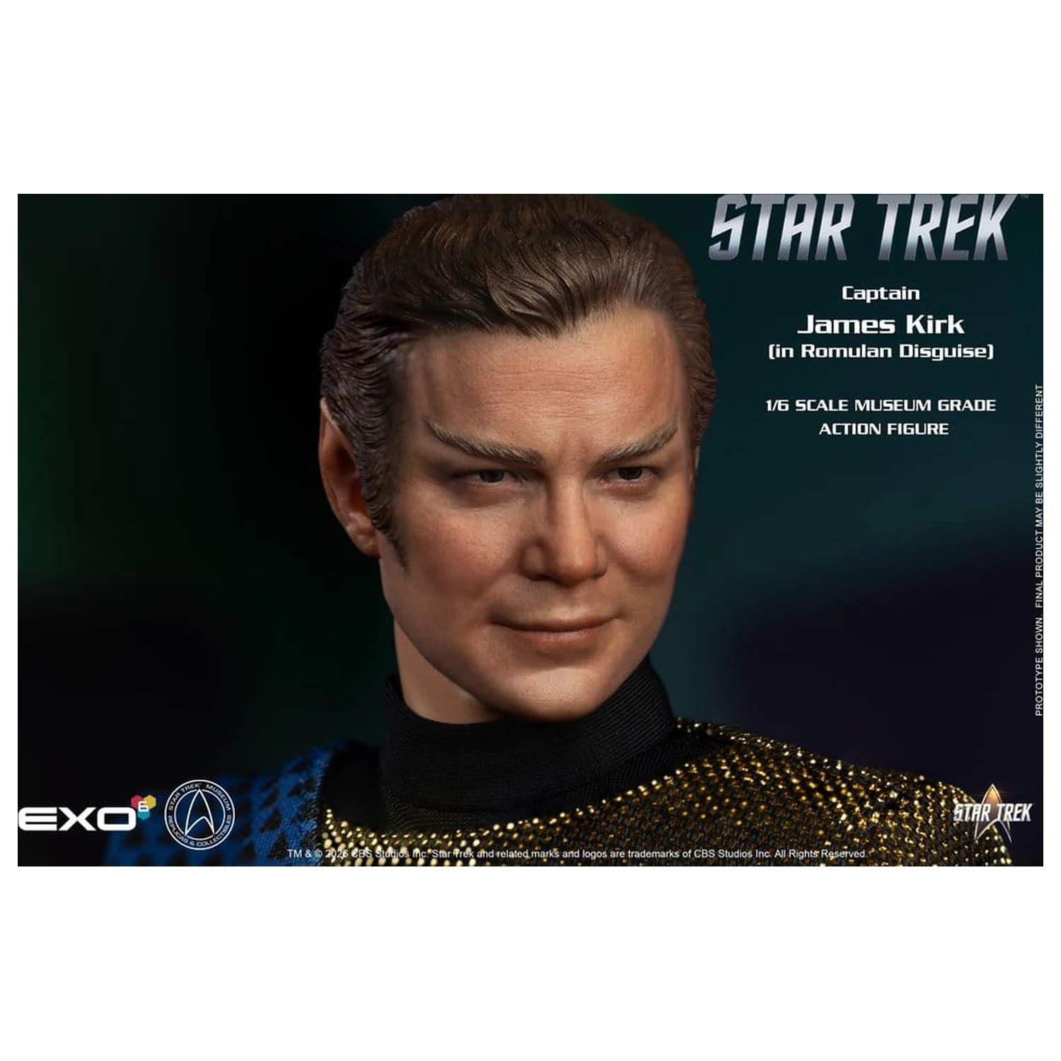 Star Trek: The Original Series Action Figur 1/6 Captain James T. Kirk (Romulan Disguise) 29 cm Produktfoto