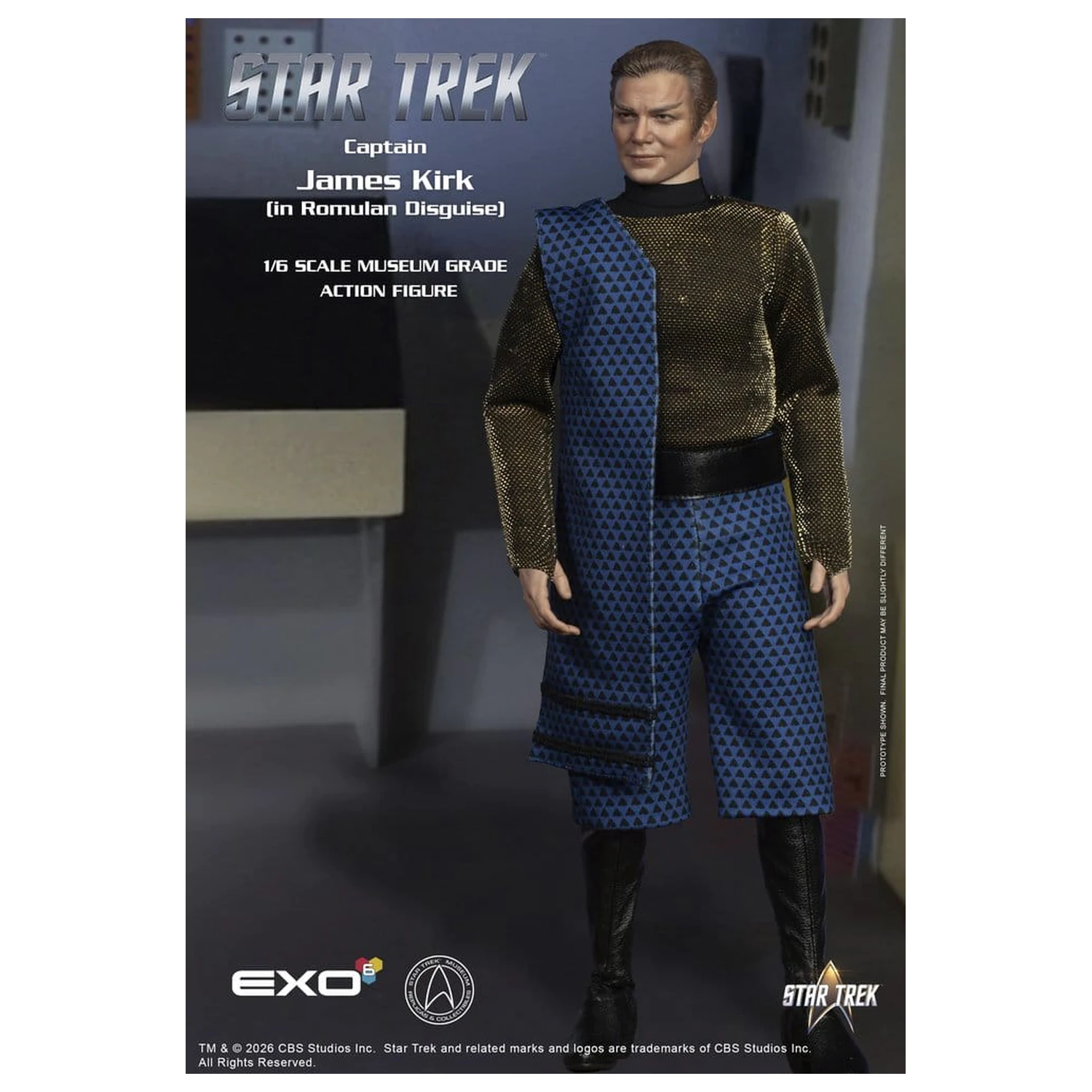 Star Trek: The Original Series Action Figur 1/6 Captain James T. Kirk (Romulan Disguise) 29 cm Produktfoto