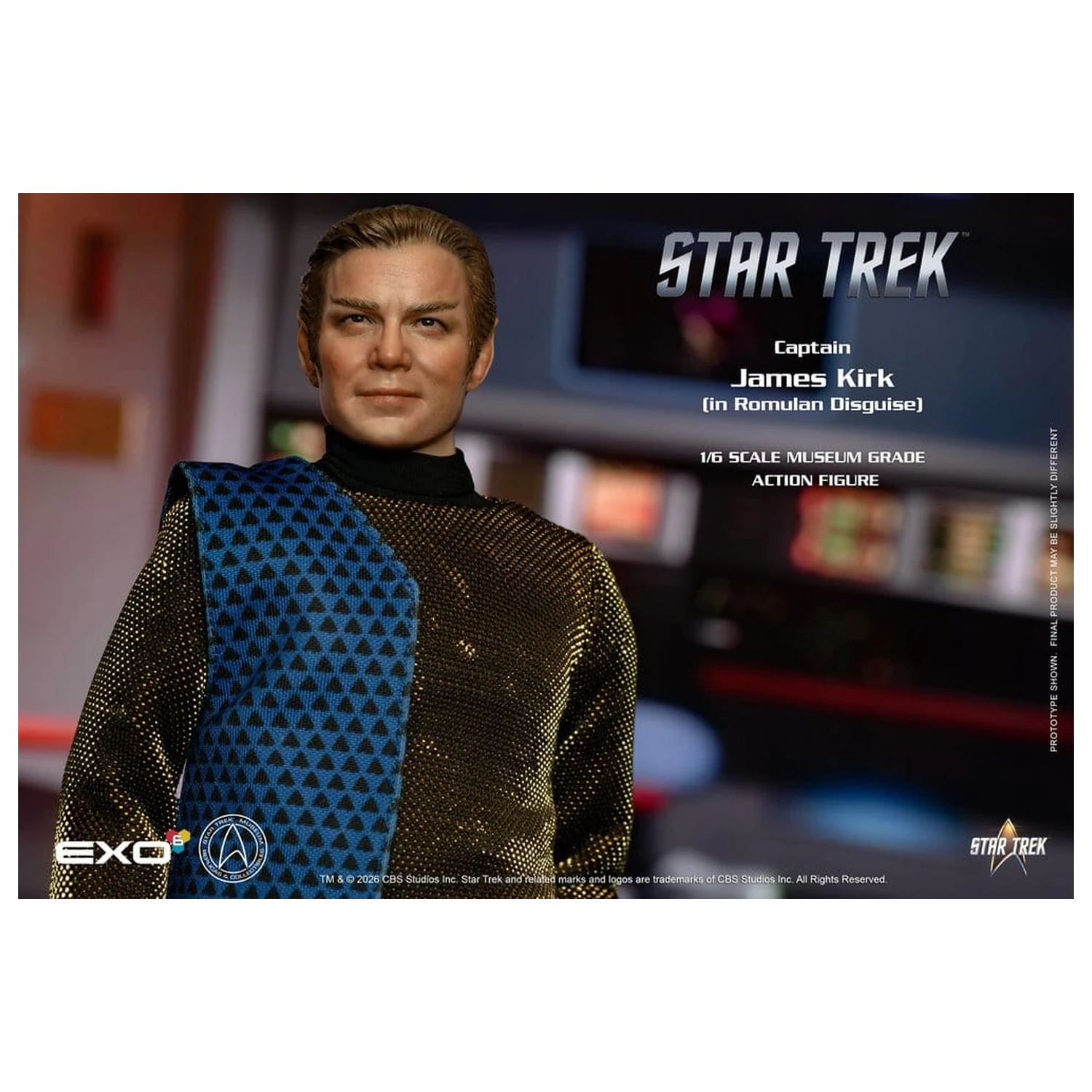 Star Trek: The Original Series Action Figur 1/6 Captain James T. Kirk (Romulan Disguise) 29 cm Produktfoto