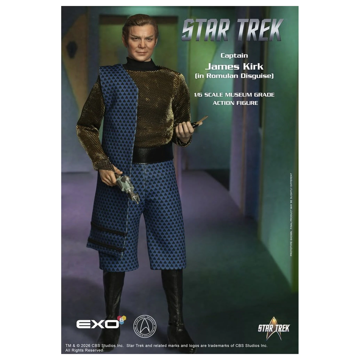 Star Trek: The Original Series Action Figur 1/6 Captain James T. Kirk (Romulan Disguise) 29 cm Produktfoto