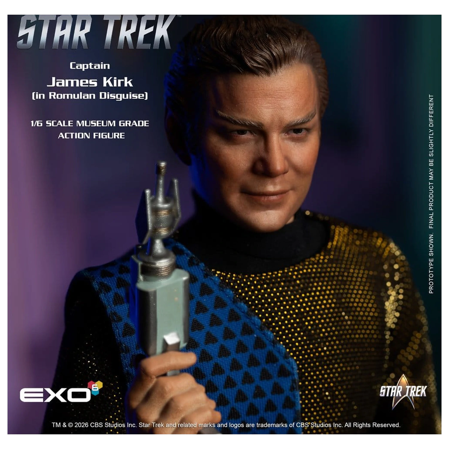 Star Trek: The Original Series Action Figur 1/6 Captain James T. Kirk (Romulan Disguise) 29 cm Produktfoto
