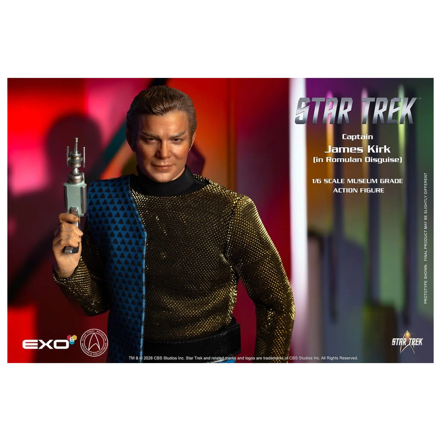 Star Trek: The Original Series Action Figur 1/6 Captain James T. Kirk (Romulan Disguise) 29 cm Produktfoto