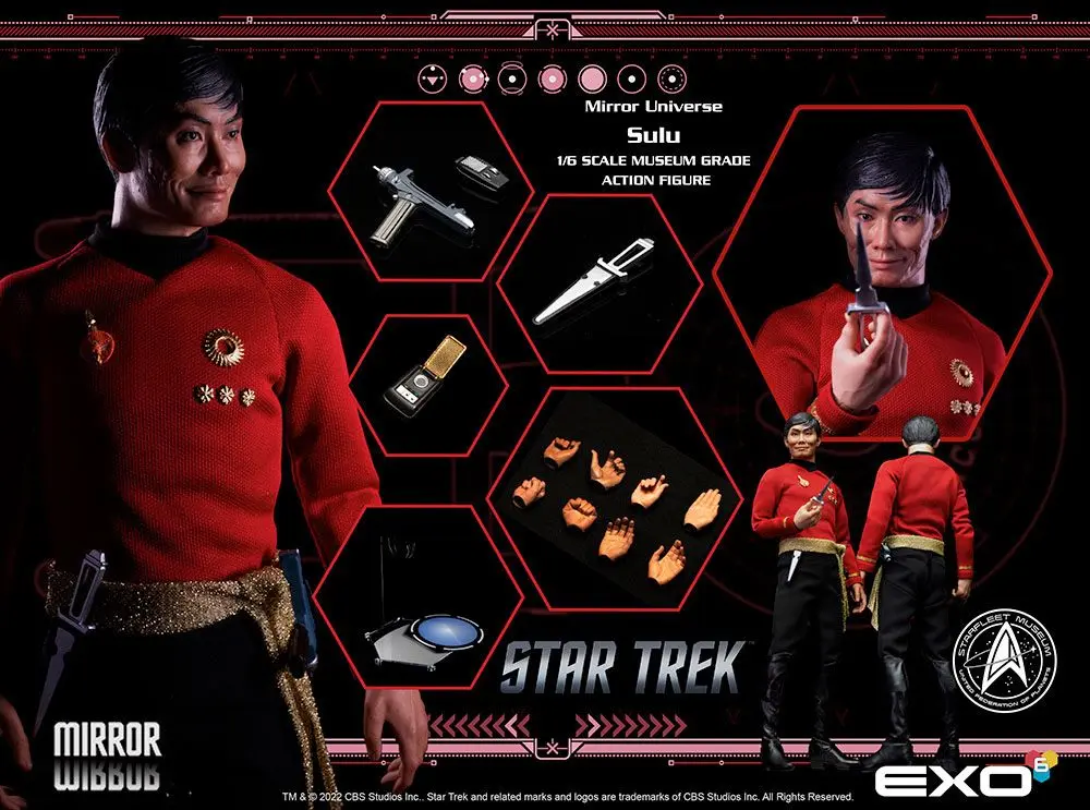 Star Trek: The Original Series Actionfigur 1/6 Mirror Universe Sulu 28 cm Produktfoto