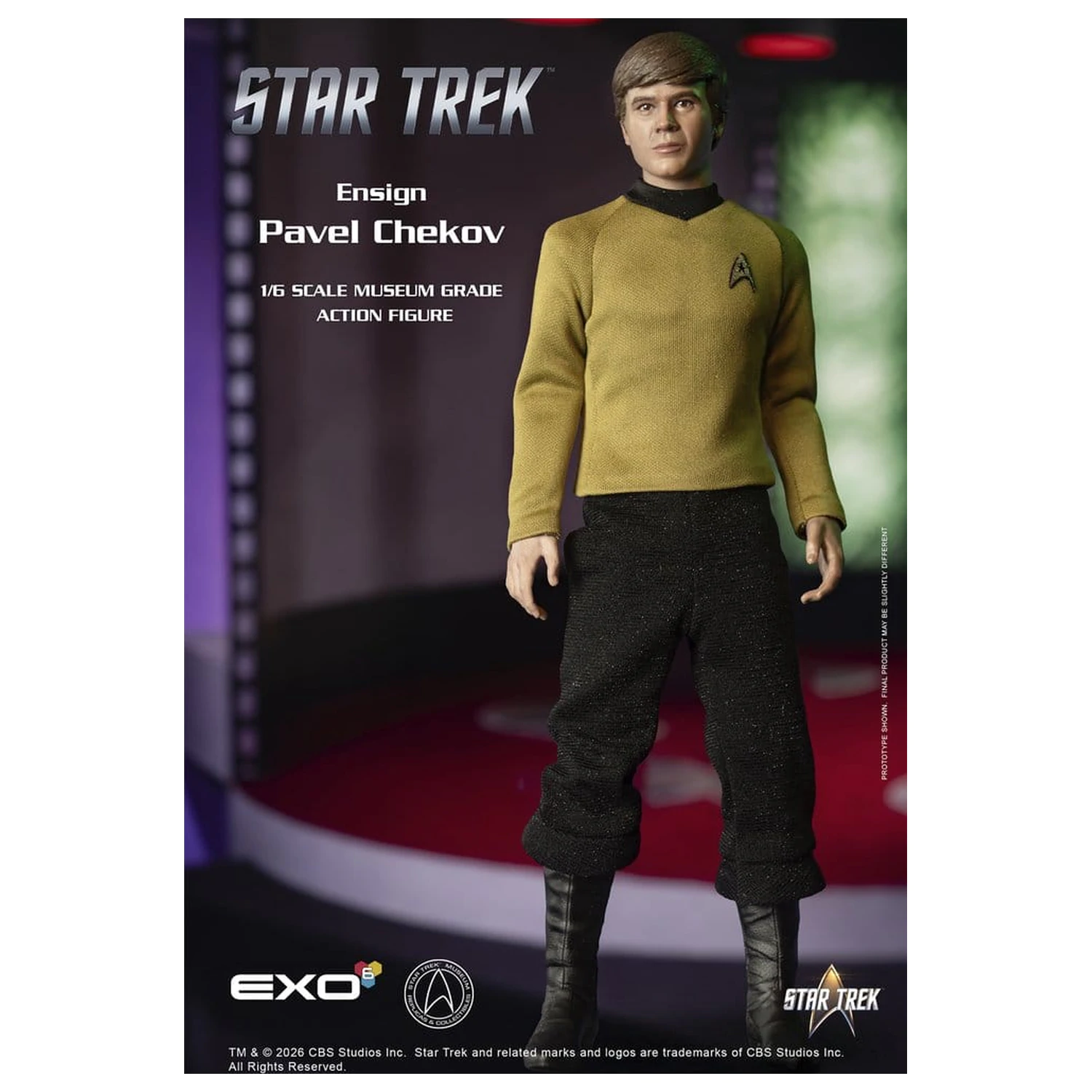 Star Trek: The Original Series Action Figur 1/6 Ensign Pavel Chekov 30 cm Produktfoto