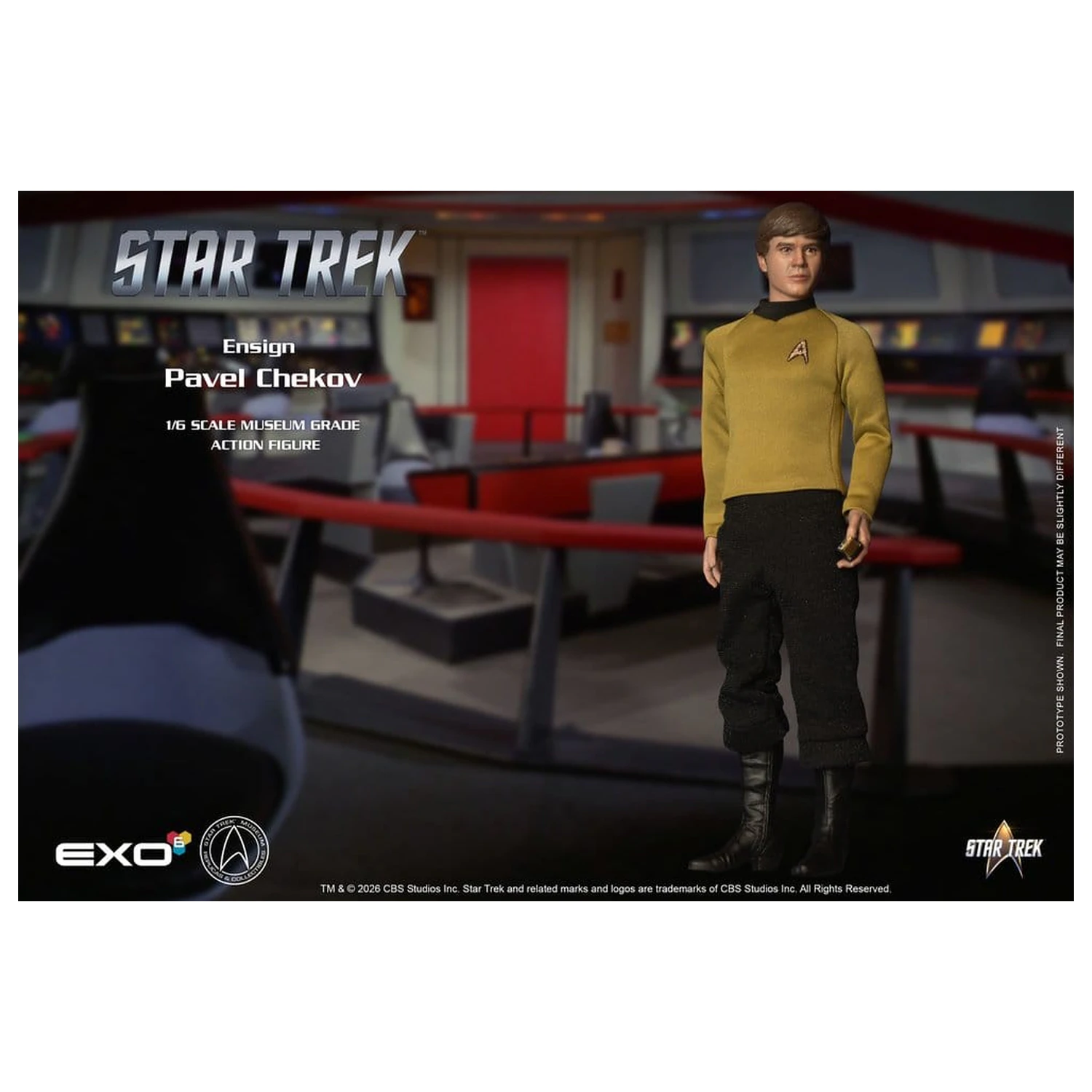 Star Trek: The Original Series Action Figur 1/6 Ensign Pavel Chekov 30 cm Produktfoto