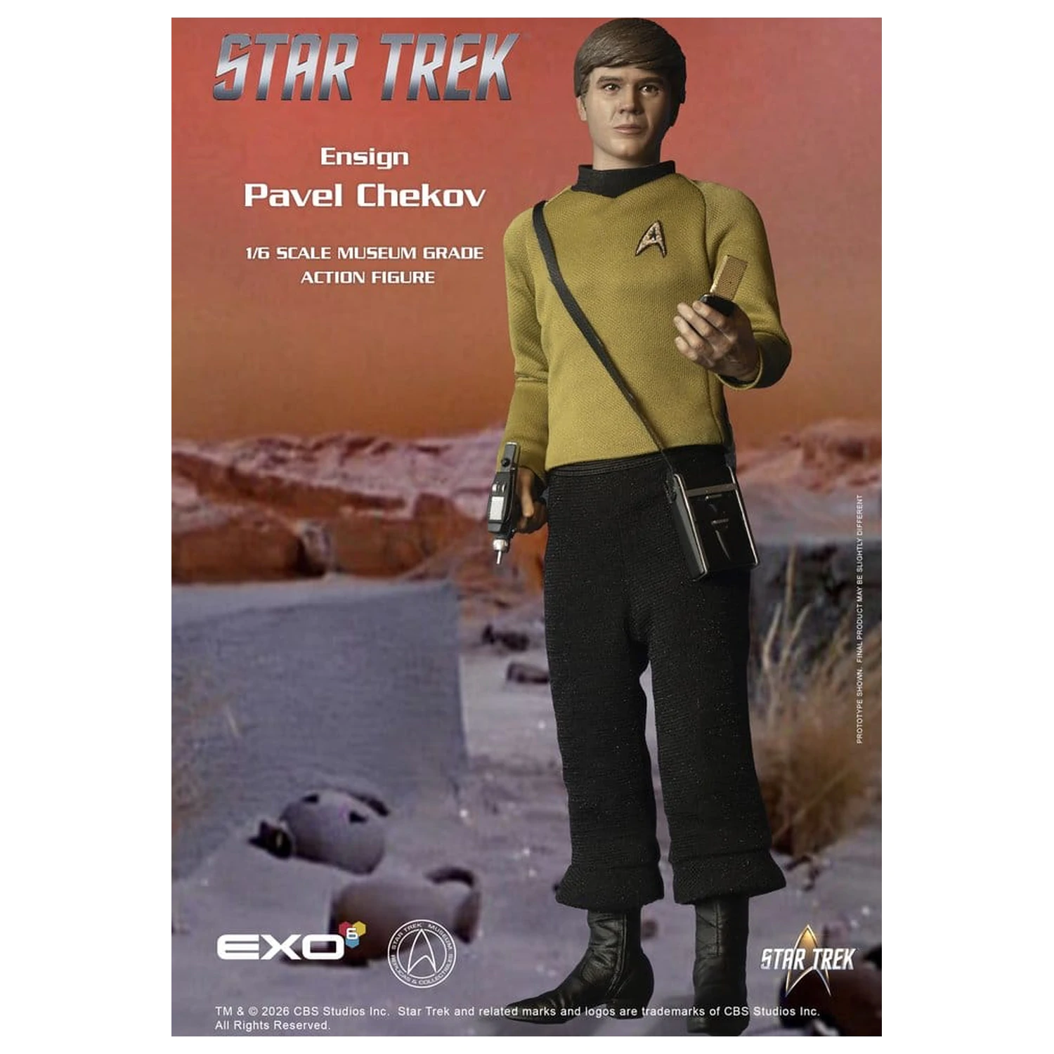 Star Trek: The Original Series Action Figur 1/6 Ensign Pavel Chekov 30 cm Produktfoto