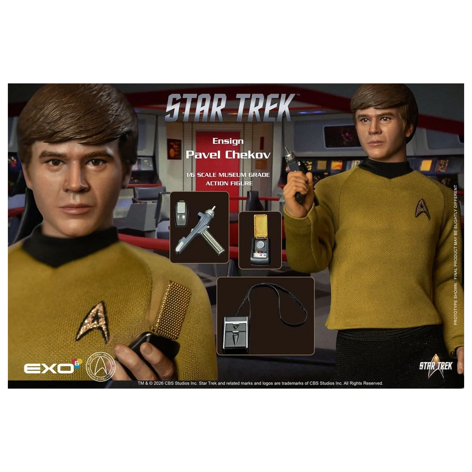 Star Trek: The Original Series Action Figur 1/6 Ensign Pavel Chekov 30 cm Produktfoto