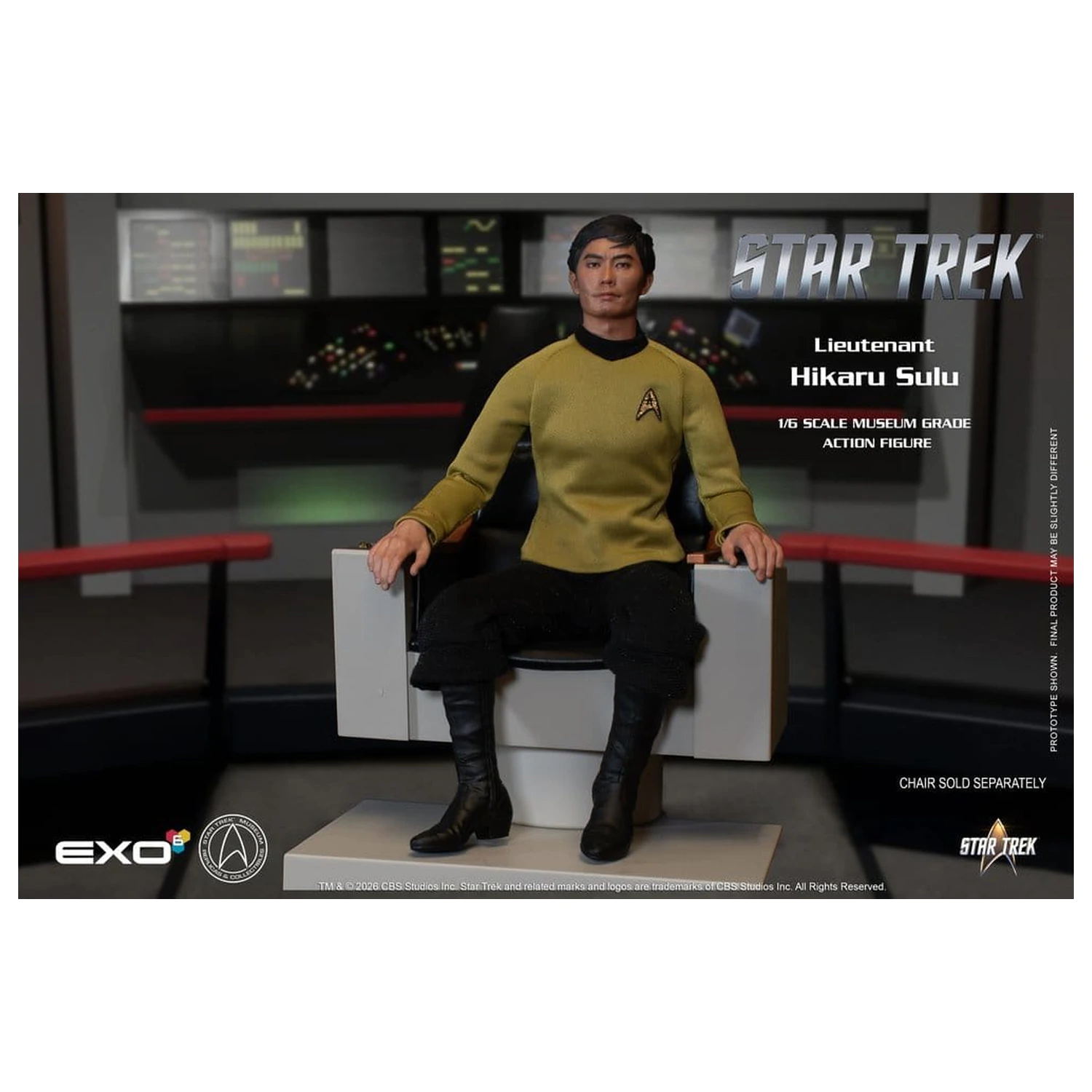 Star Trek: The Original Series Actionfigur 1/6 Lt. Sulu 30 Zentimeter Produktfoto