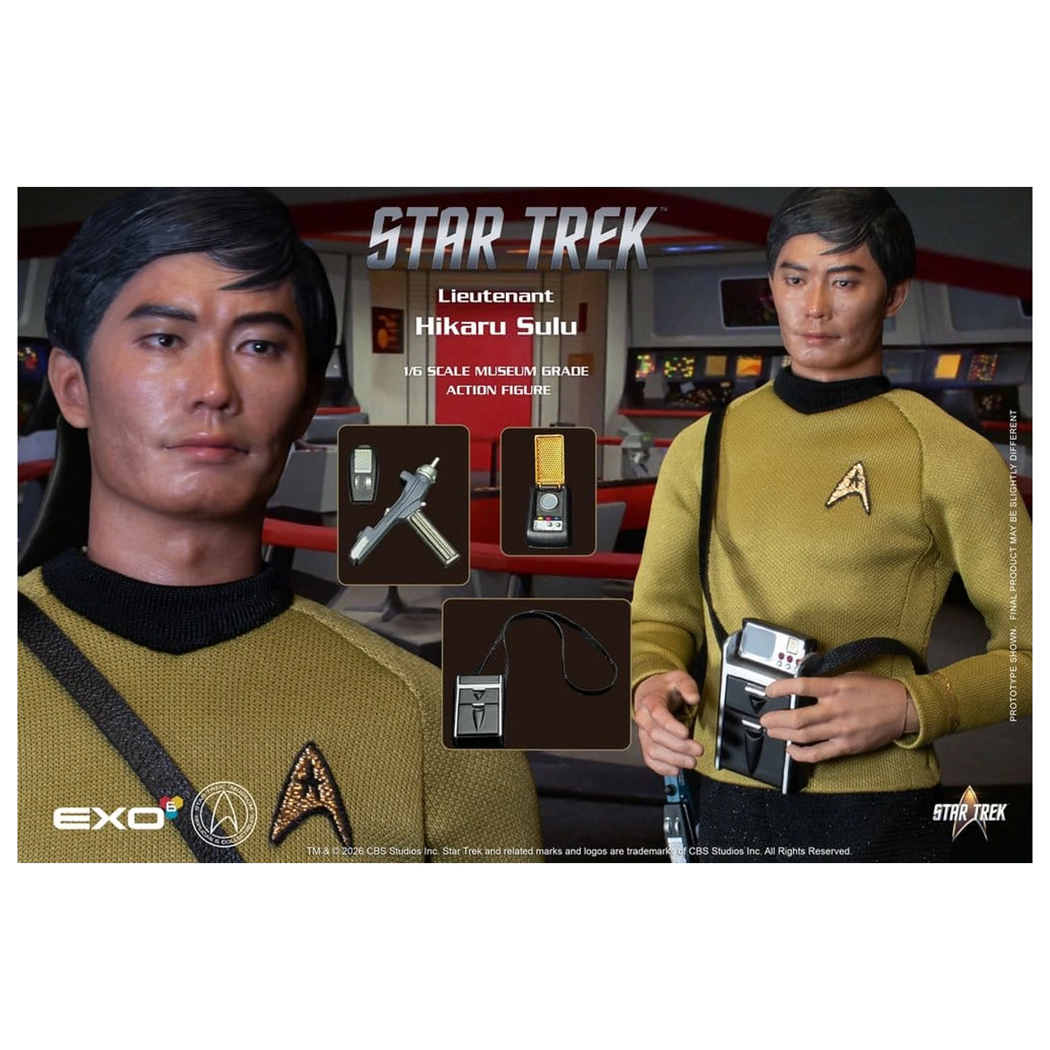 Star Trek: The Original Series Actionfigur 1/6 Lt. Sulu 30 Zentimeter Produktfoto