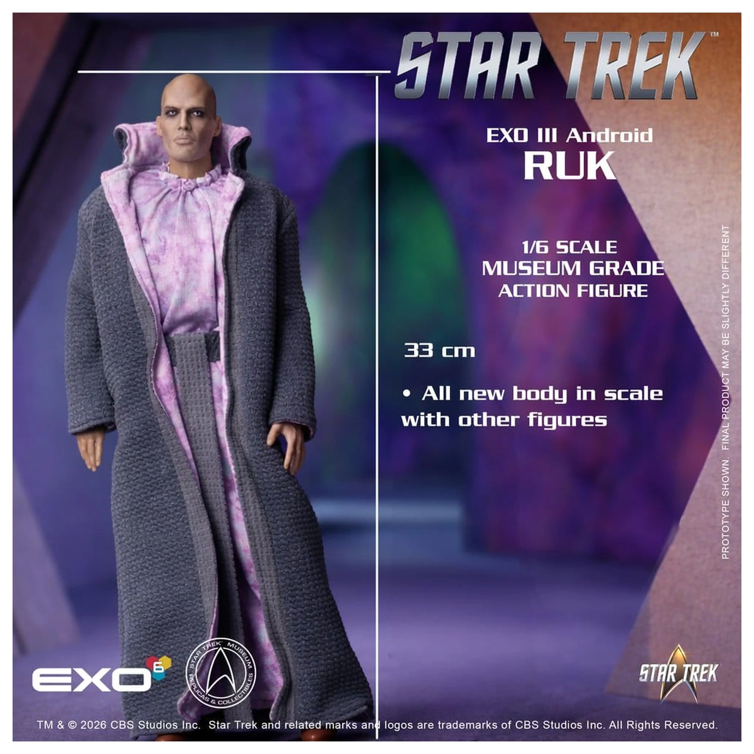 Star Trek: The Original Series Actionfigur 1/6 Ruk EXO III Android 33 cm Produktfoto