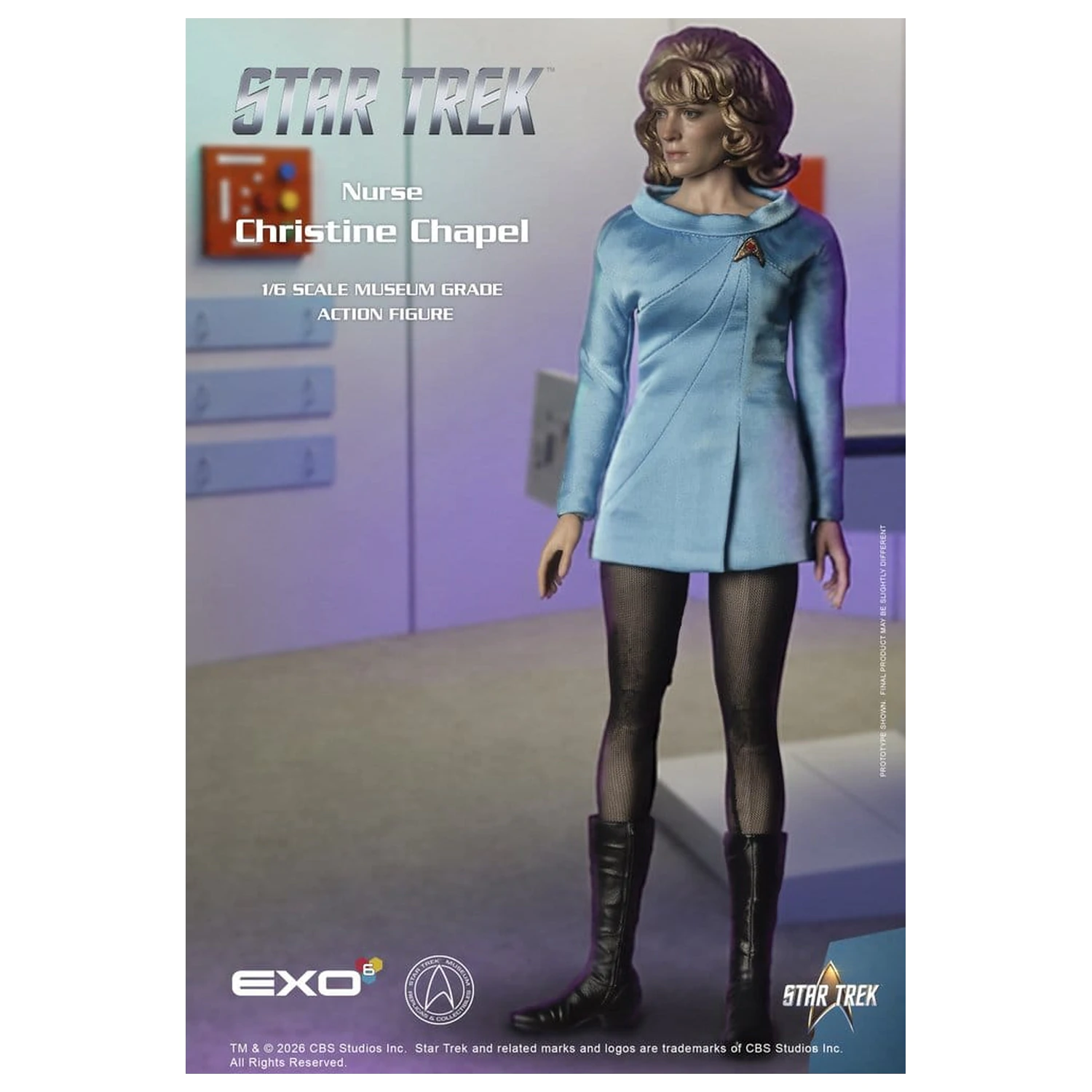 Star Trek: The Original Series Museum Grade Action Figur 1/6 Nurse Christine Chapel 28 Zentimeter Produktfoto