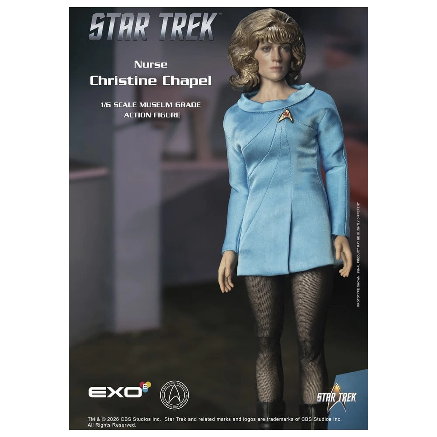 Star Trek: The Original Series Museum Grade Action Figur 1/6 Nurse Christine Chapel 28 Zentimeter Produktfoto