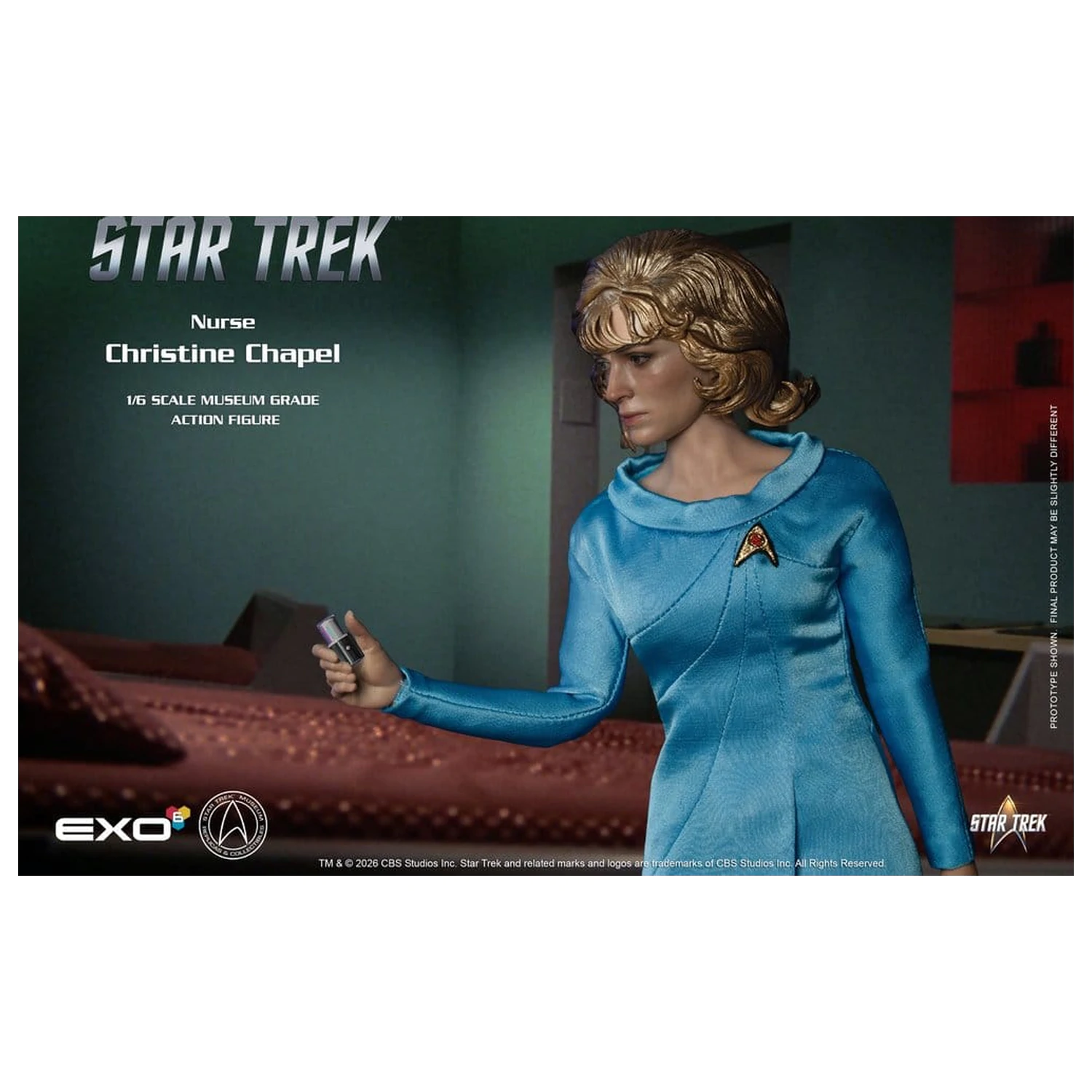 Star Trek: The Original Series Museum Grade Action Figur 1/6 Nurse Christine Chapel 28 Zentimeter Produktfoto