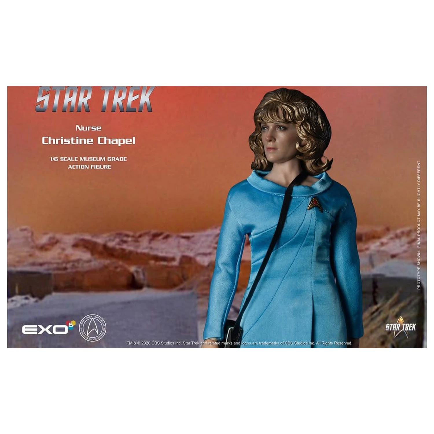 Star Trek: The Original Series Museum Grade Action Figur 1/6 Nurse Christine Chapel 28 Zentimeter Produktfoto