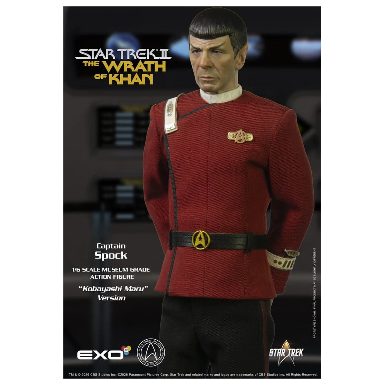 Star Trek: The Wrath of Khan Actionfigur 1/6 Captain Spock Kobayashi Maru Version 30 cm Produktfoto
