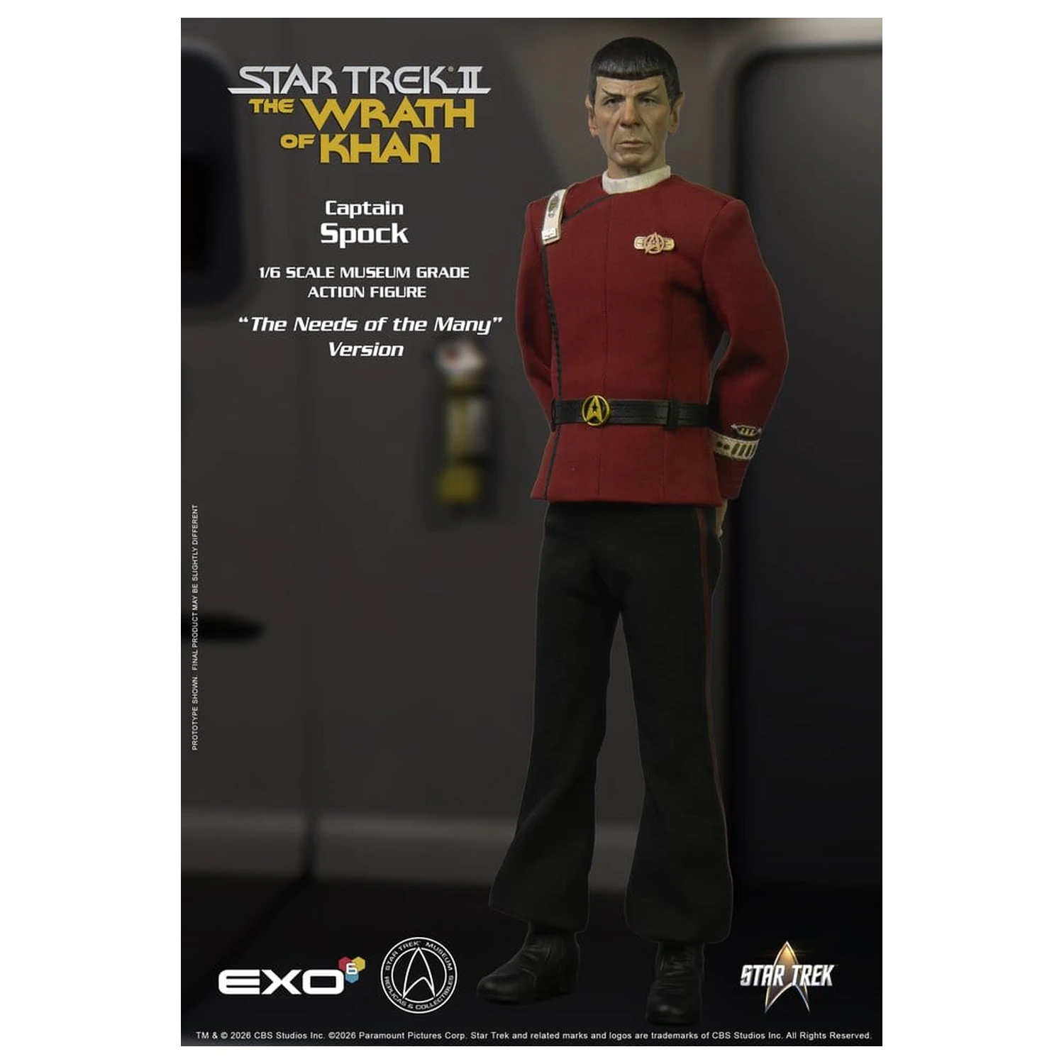 Star Trek: The Wrath of Khan Actionfigur 1/6 Captain Spock Needs of the Many Version 30 cm Produktfoto