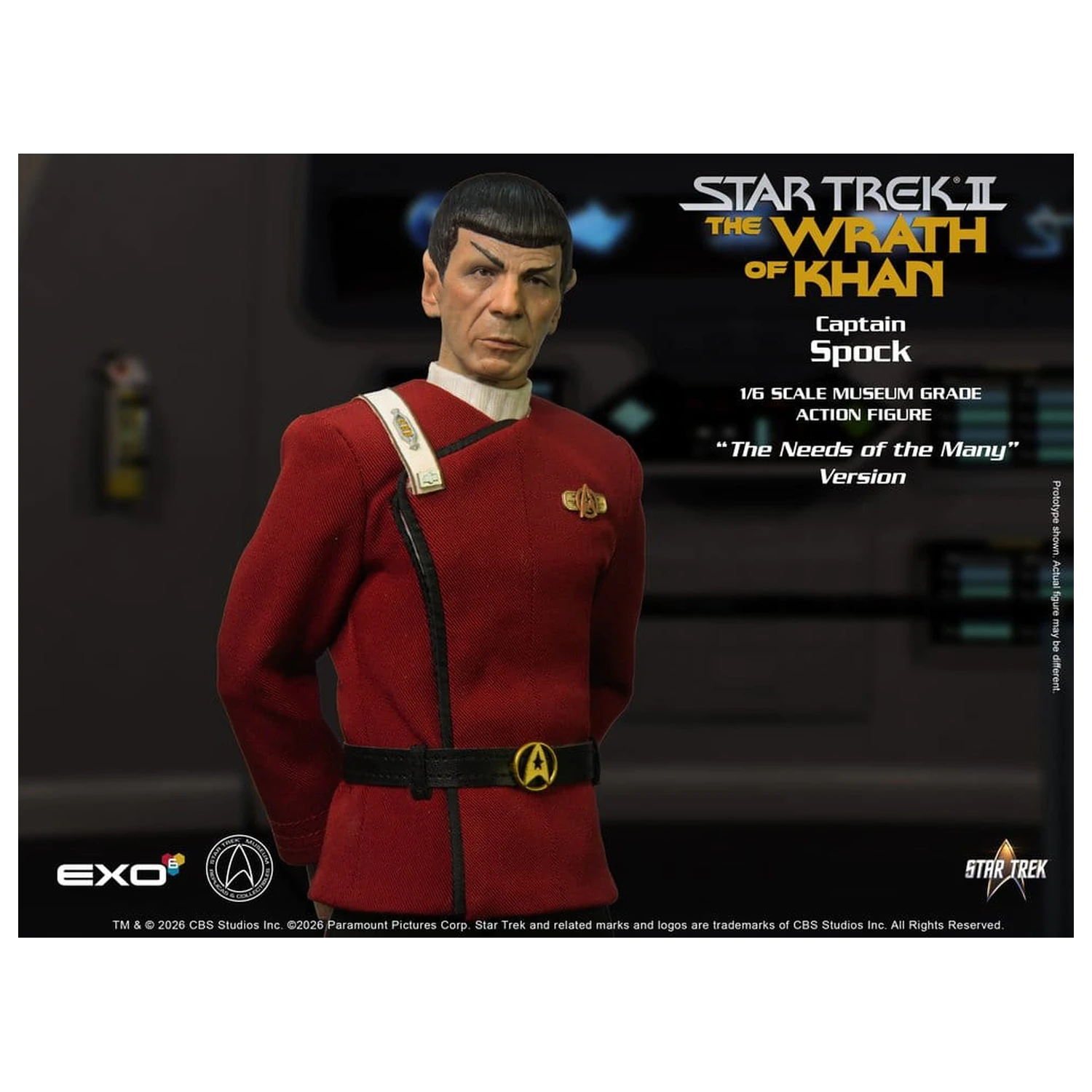 Star Trek: The Wrath of Khan Actionfigur 1/6 Captain Spock Needs of the Many Version 30 cm Produktfoto