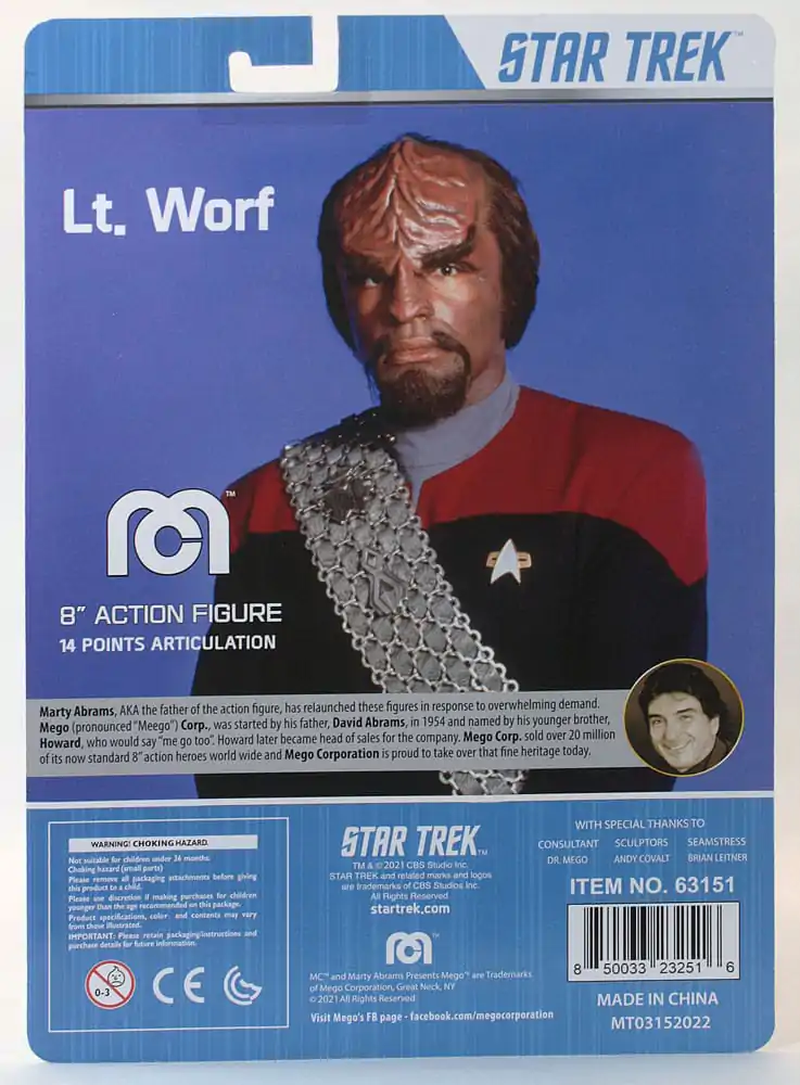 Star Trek TNG Actionfigur Lt. Worf 20 cm termékfotó