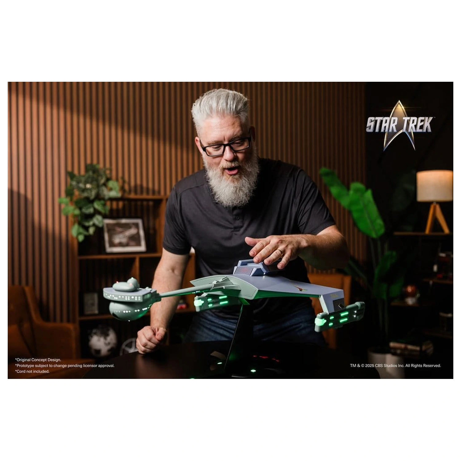 Star Trek TOS DieCast Nachbildung 1/350 Klingon D7 Battle Cruiser Original Concept Design heo EU Exclusive 66 cm Produktfoto