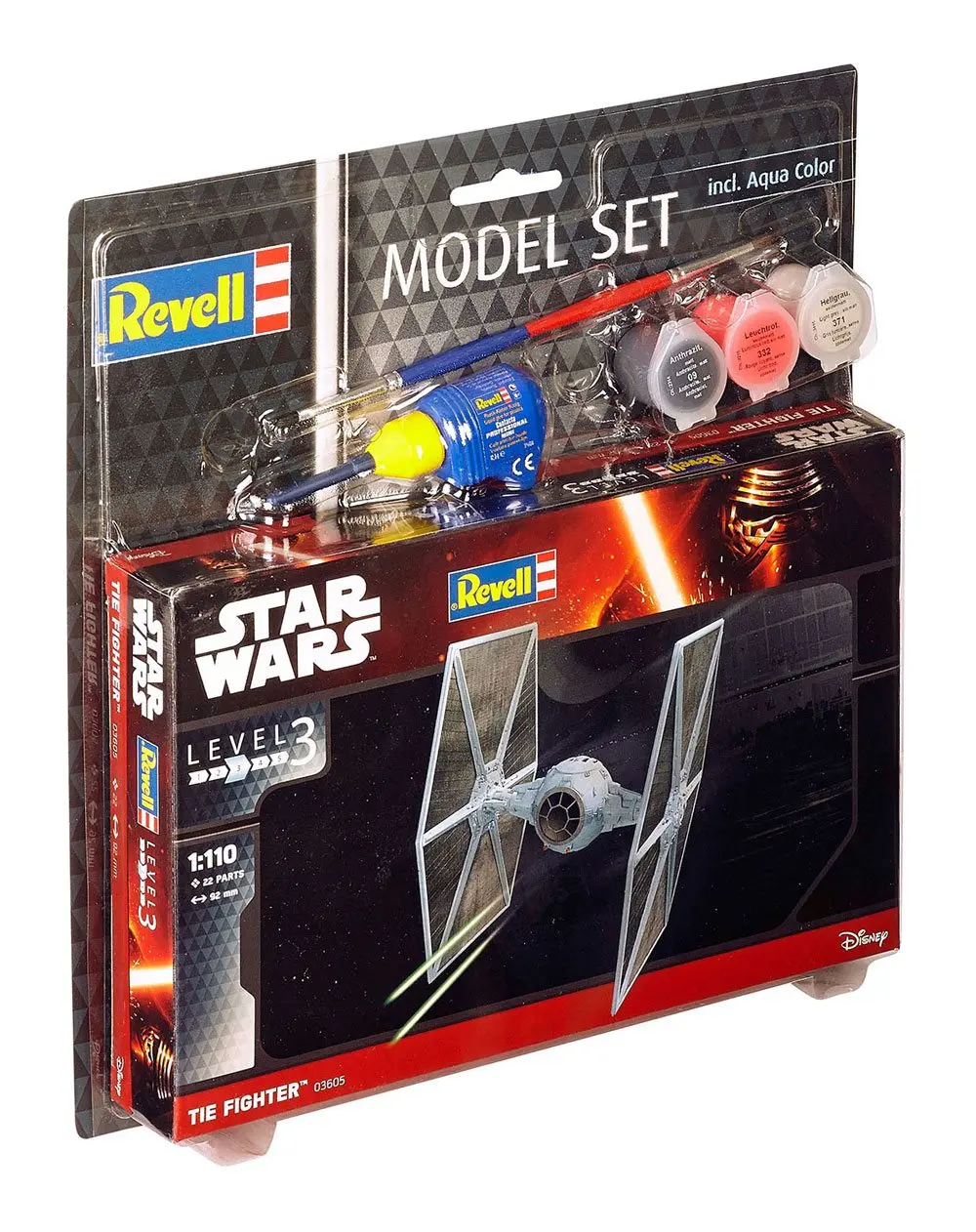 Star Wars Modellbausatz 1/110 Model Set TIE Fighter 9 cm termékfotó