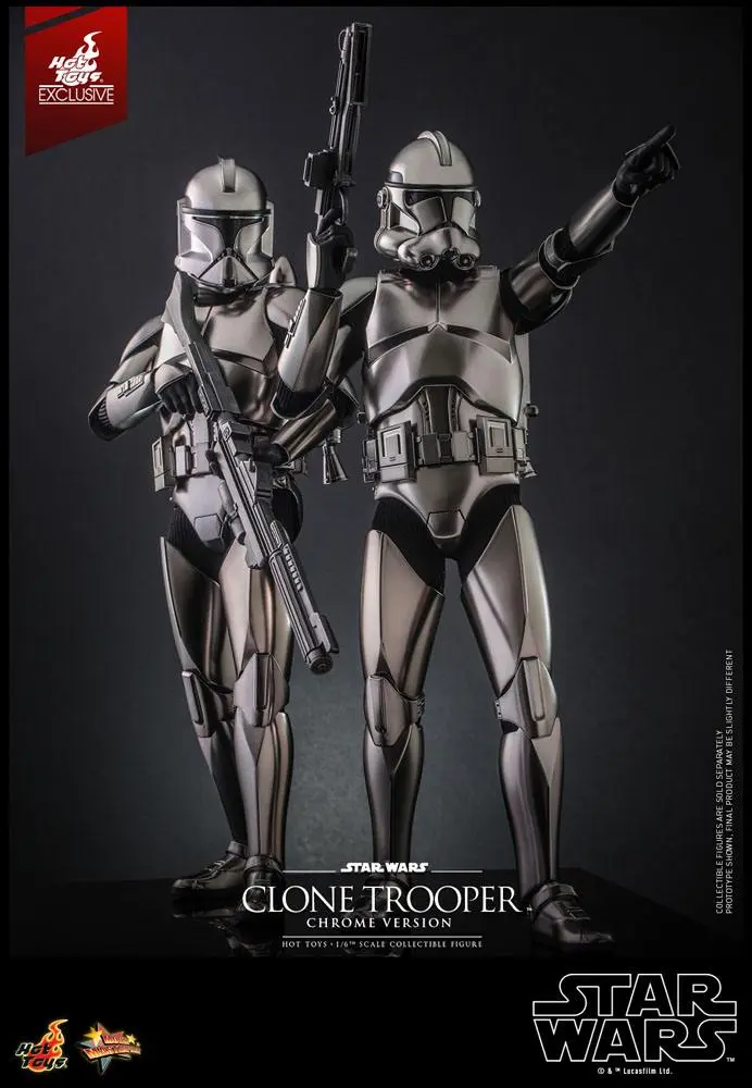 Star Wars Action Figur 1/6 Clone Trooper (Chrome Version) 2022 Convention Exclusive 30 cm Produktfoto