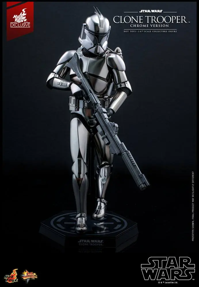 Star Wars Action Figur 1/6 Clone Trooper (Chrome Version) 2022 Convention Exclusive 30 cm Produktfoto