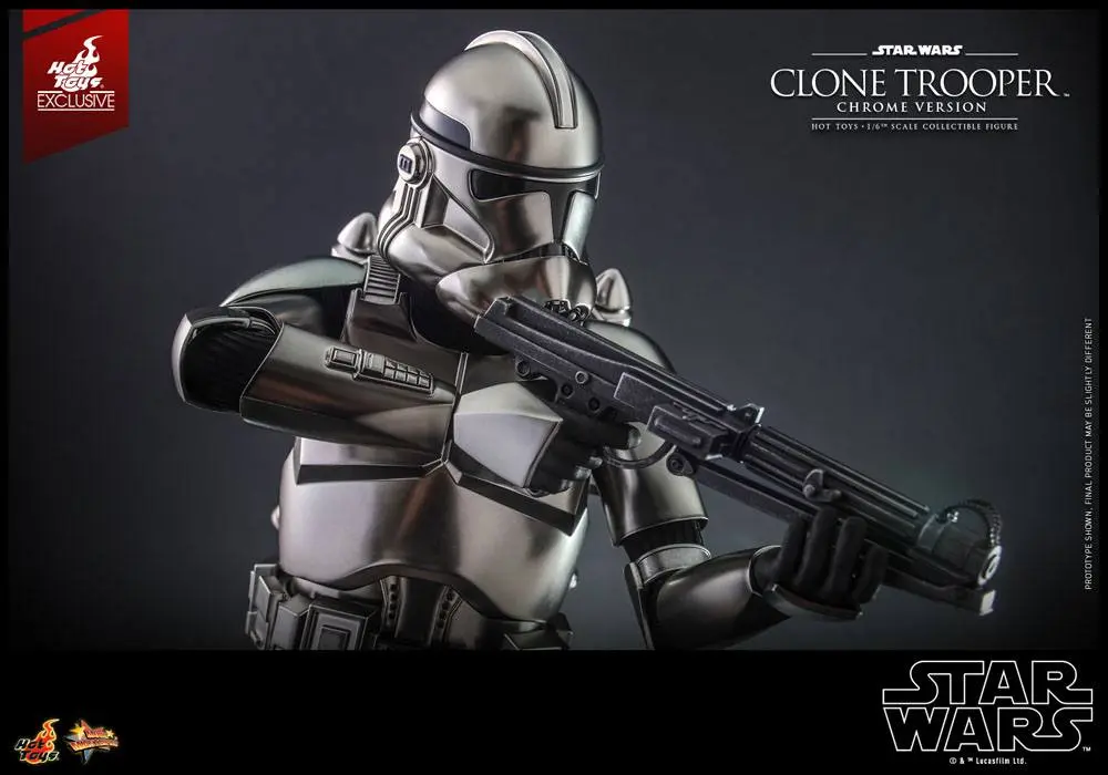Star Wars Action Figur 1/6 Clone Trooper (Chrome Version) 2022 Convention Exclusive 30 cm Produktfoto