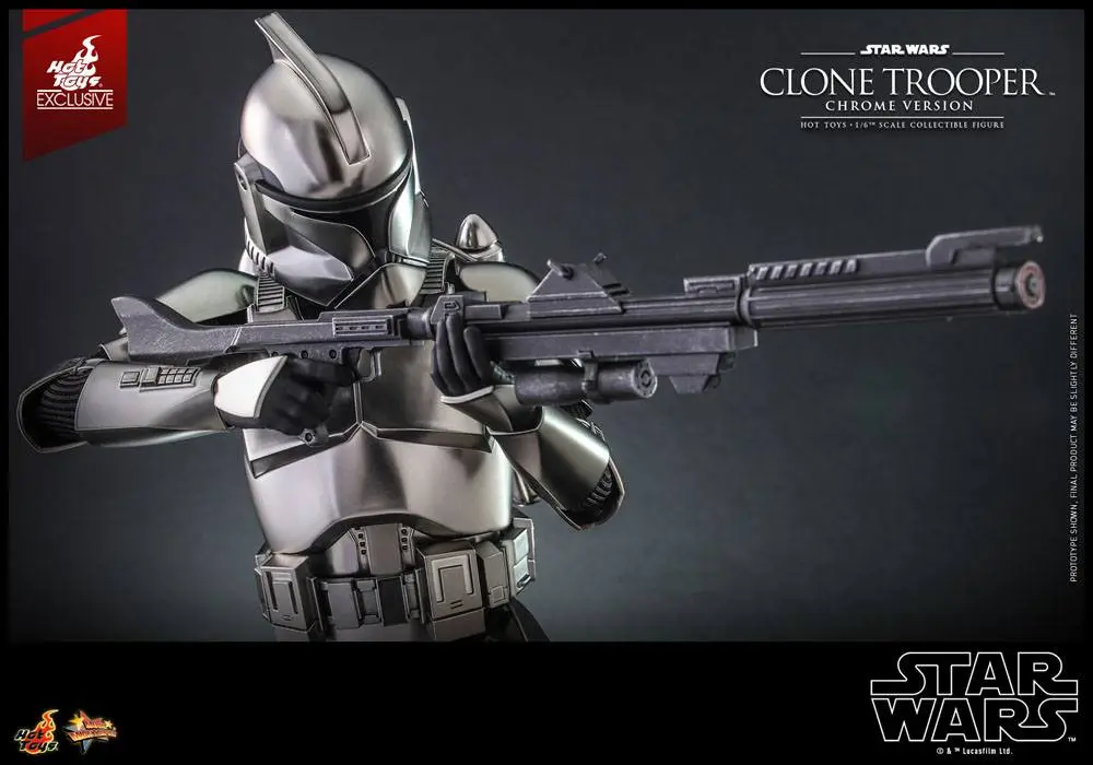 Star Wars Action Figur 1/6 Clone Trooper (Chrome Version) 2022 Convention Exclusive 30 cm Produktfoto