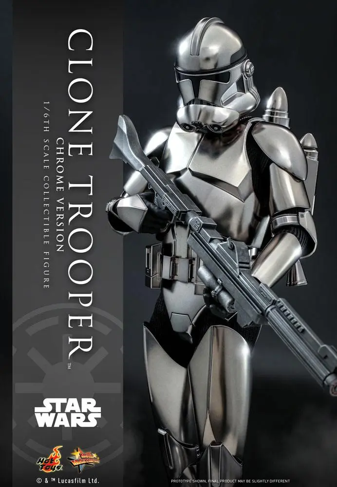 Star Wars Action Figur 1/6 Clone Trooper (Chrome Version) 2022 Convention Exclusive 30 cm Produktfoto