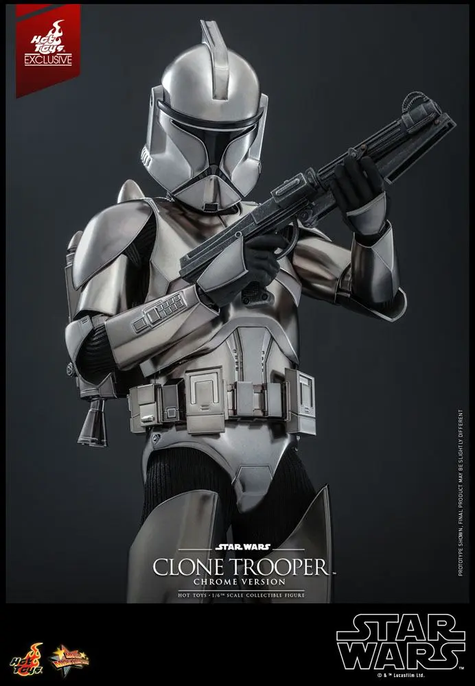 Star Wars Action Figur 1/6 Clone Trooper (Chrome Version) 2022 Convention Exclusive 30 cm Produktfoto