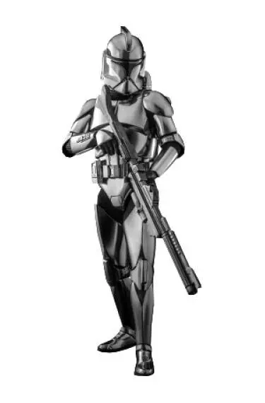 Star Wars Action Figur 1/6 Clone Trooper (Chrome Version) 2022 Convention Exclusive 30 cm Produktfoto