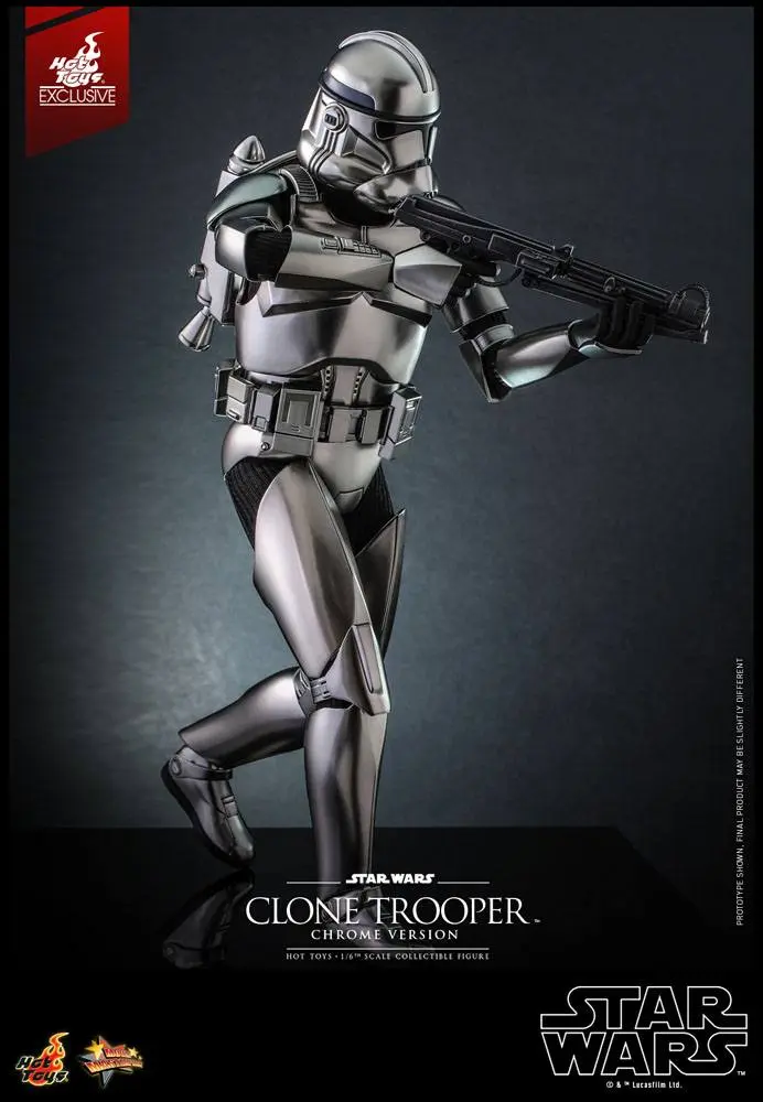 Star Wars Action Figur 1/6 Clone Trooper (Chrome Version) 2022 Convention Exclusive 30 cm Produktfoto